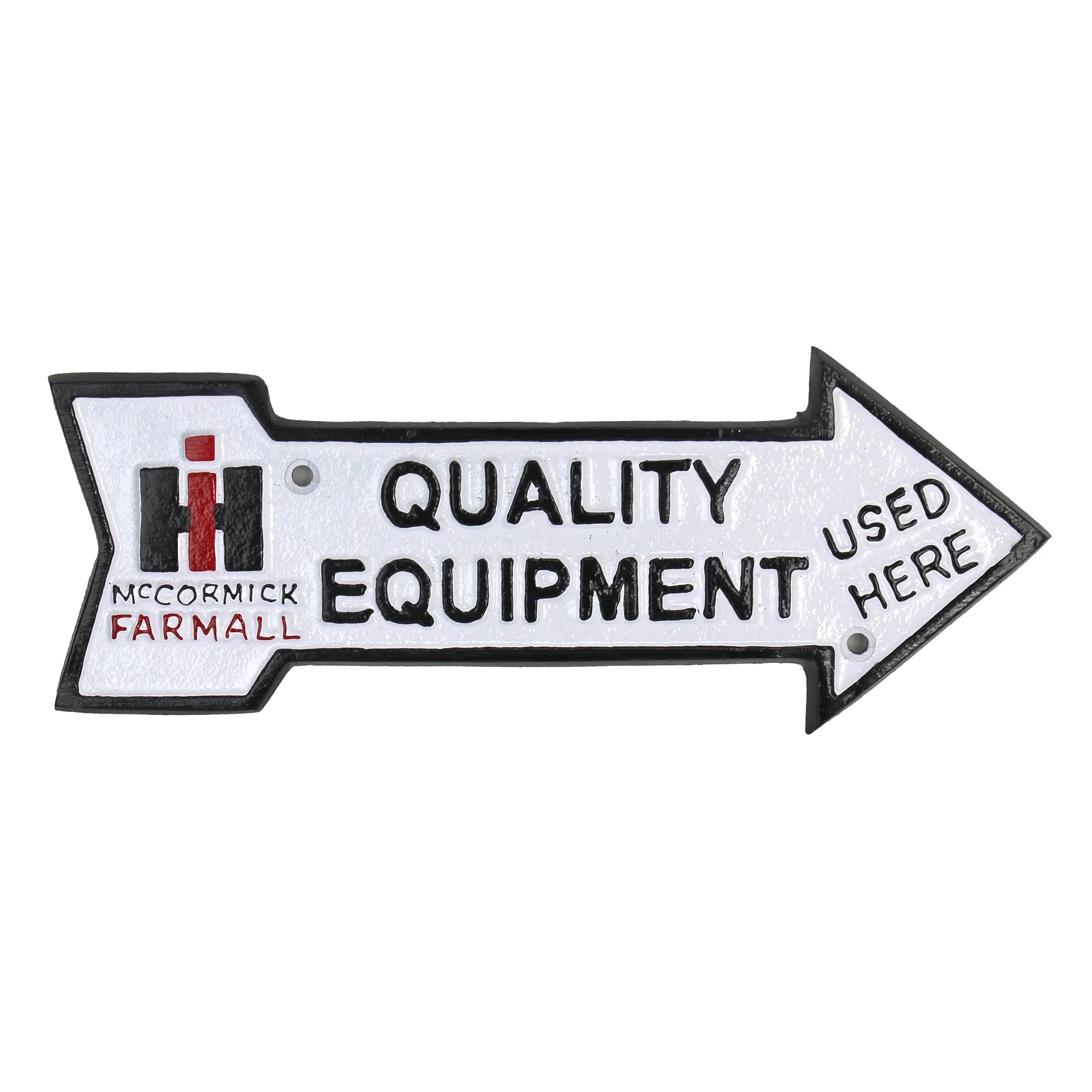 IH McCormick Farmall Cast Iron 10in x 4in Quality Equipment Plaque