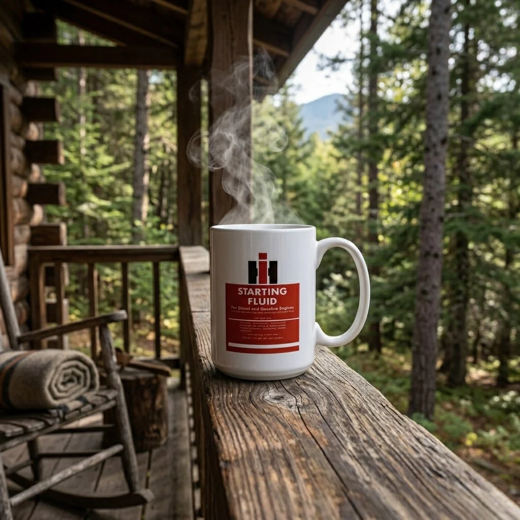 IH Starting Fluid 15oz Ceramic Mug - Image 4