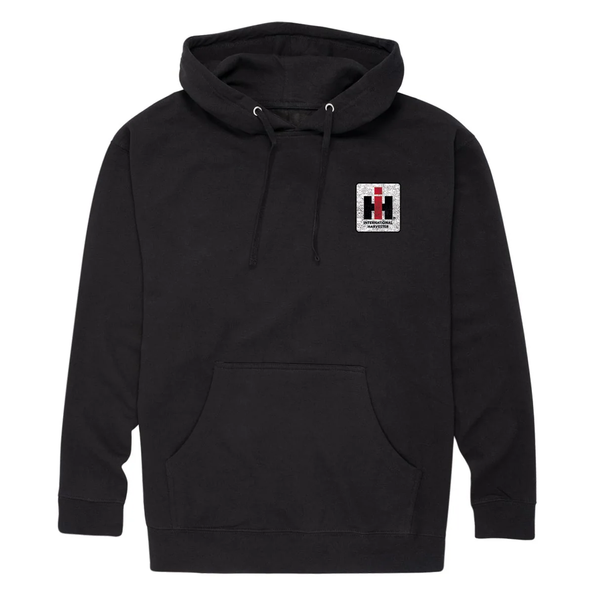 International Harvester Classic Turbo Adult Black Hooded Sweatshirt - Image 2