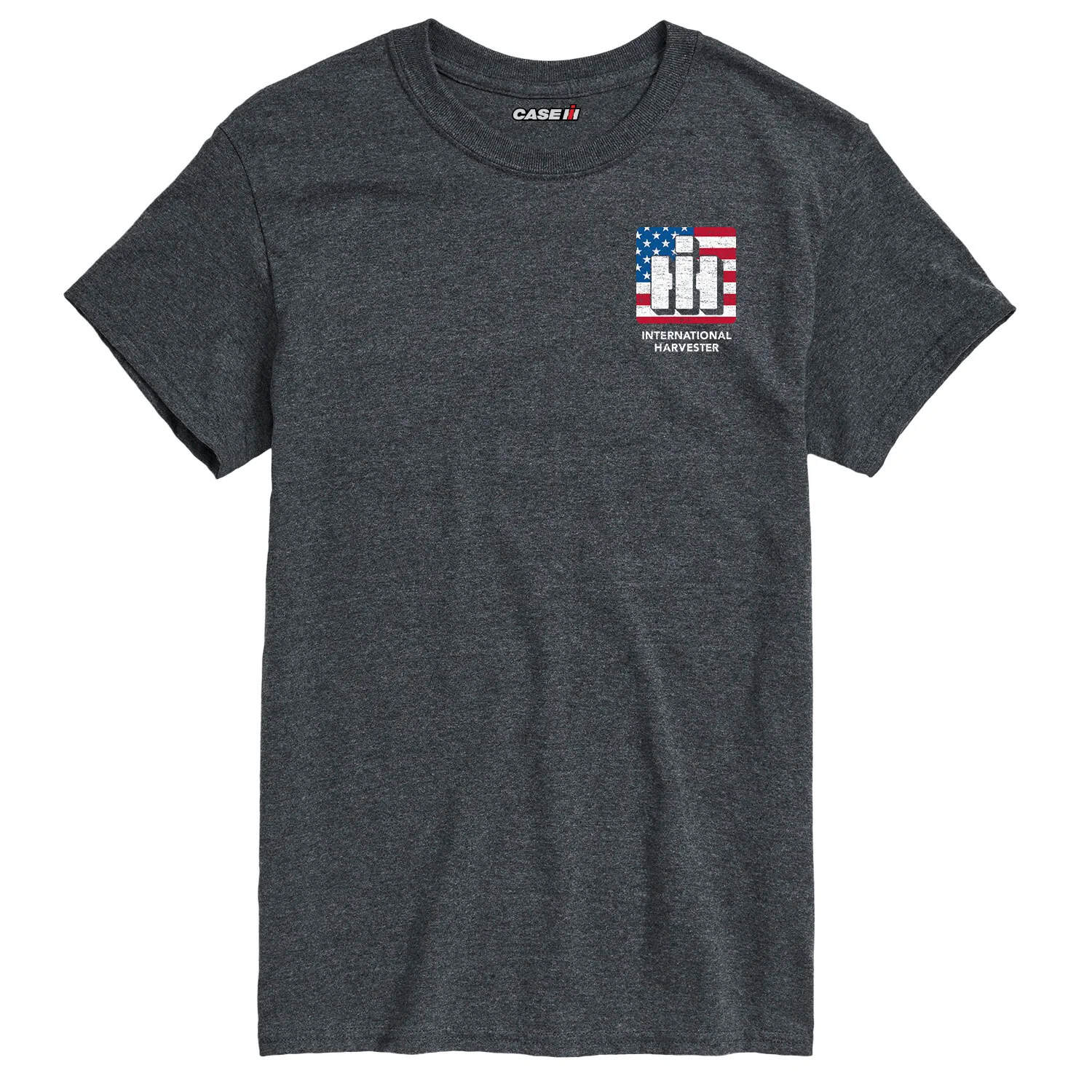 International Harvester Logo American Flag Men's Shortsleeve T-Shirt - Image 2
