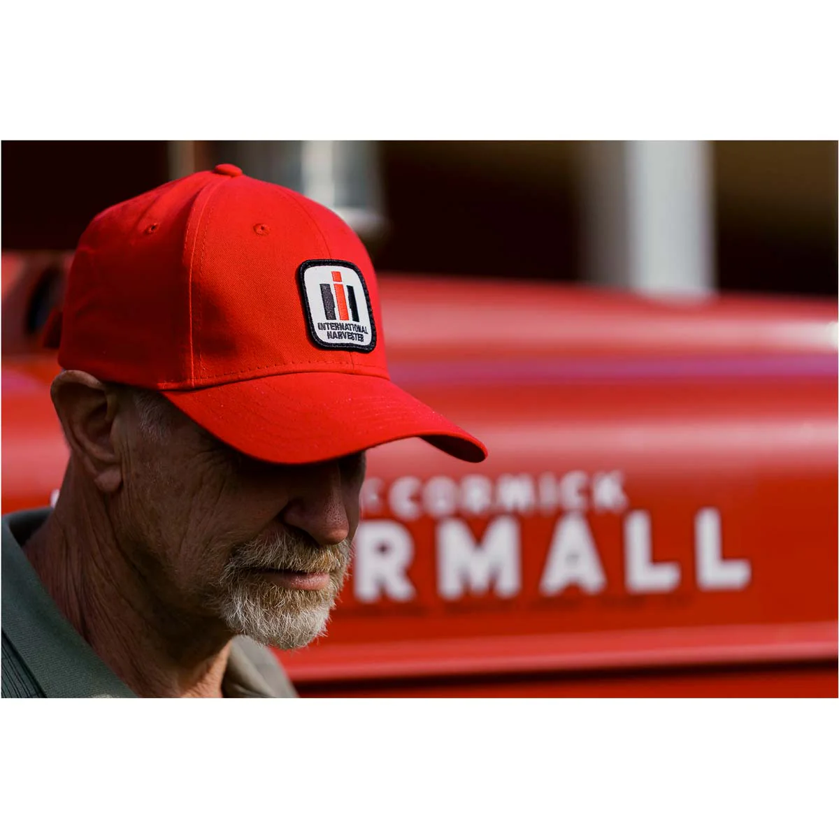 International Harvester Logo Solid Red Cap - Image 5