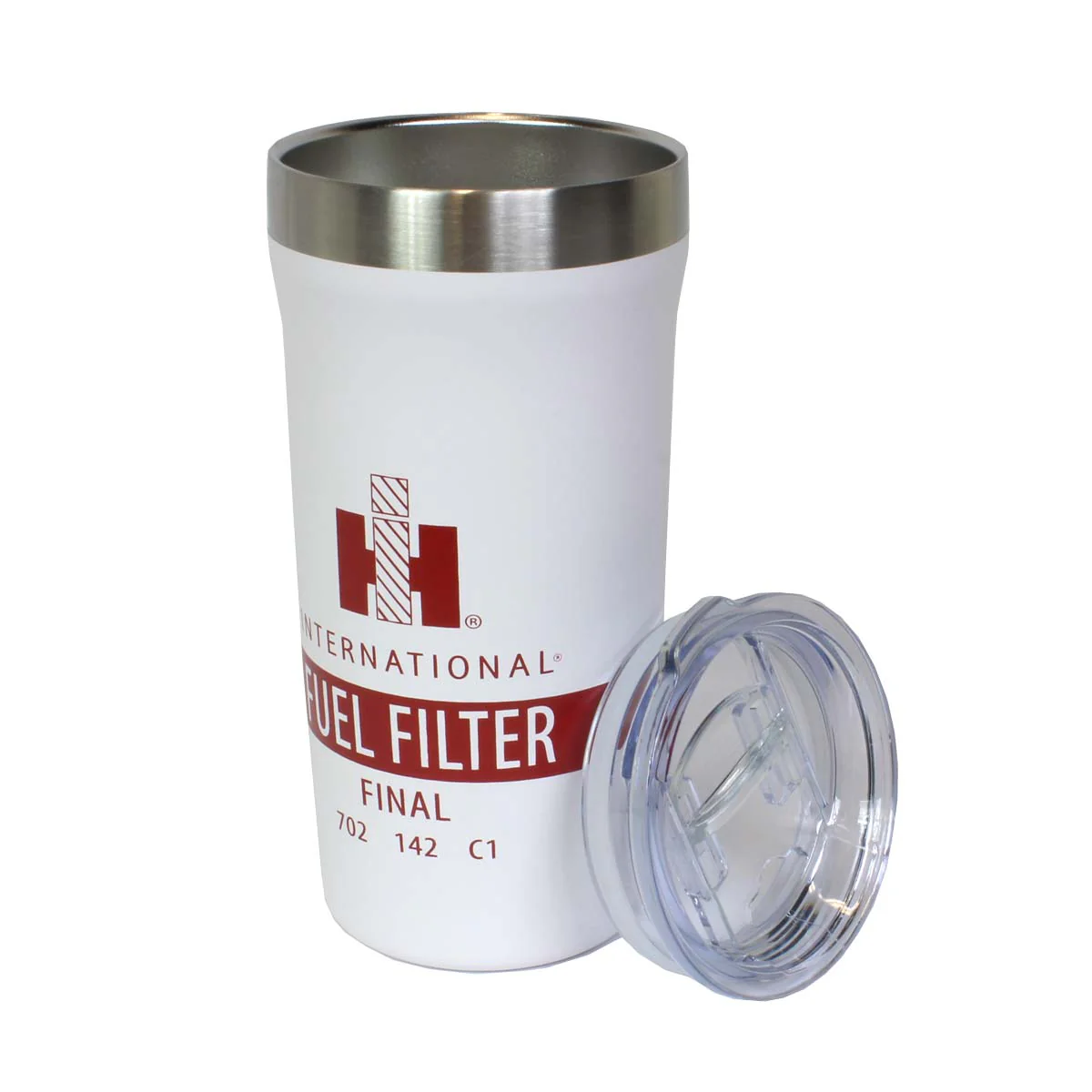 International Harvester Retro Fuel Filter 18oz Insulated Travel Tumbler - Image 2