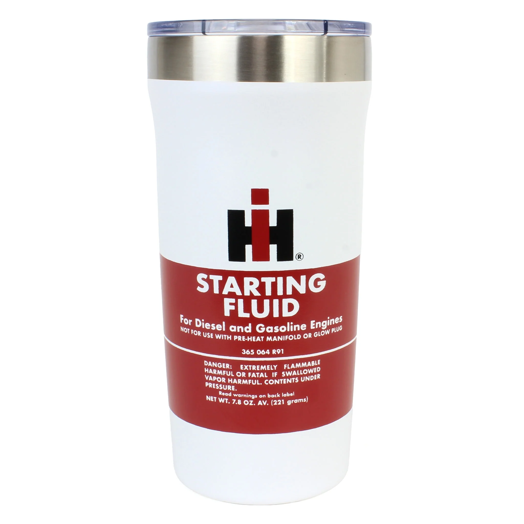 International Harvester Starting Fluid 18oz Travel Tumbler - Image 2