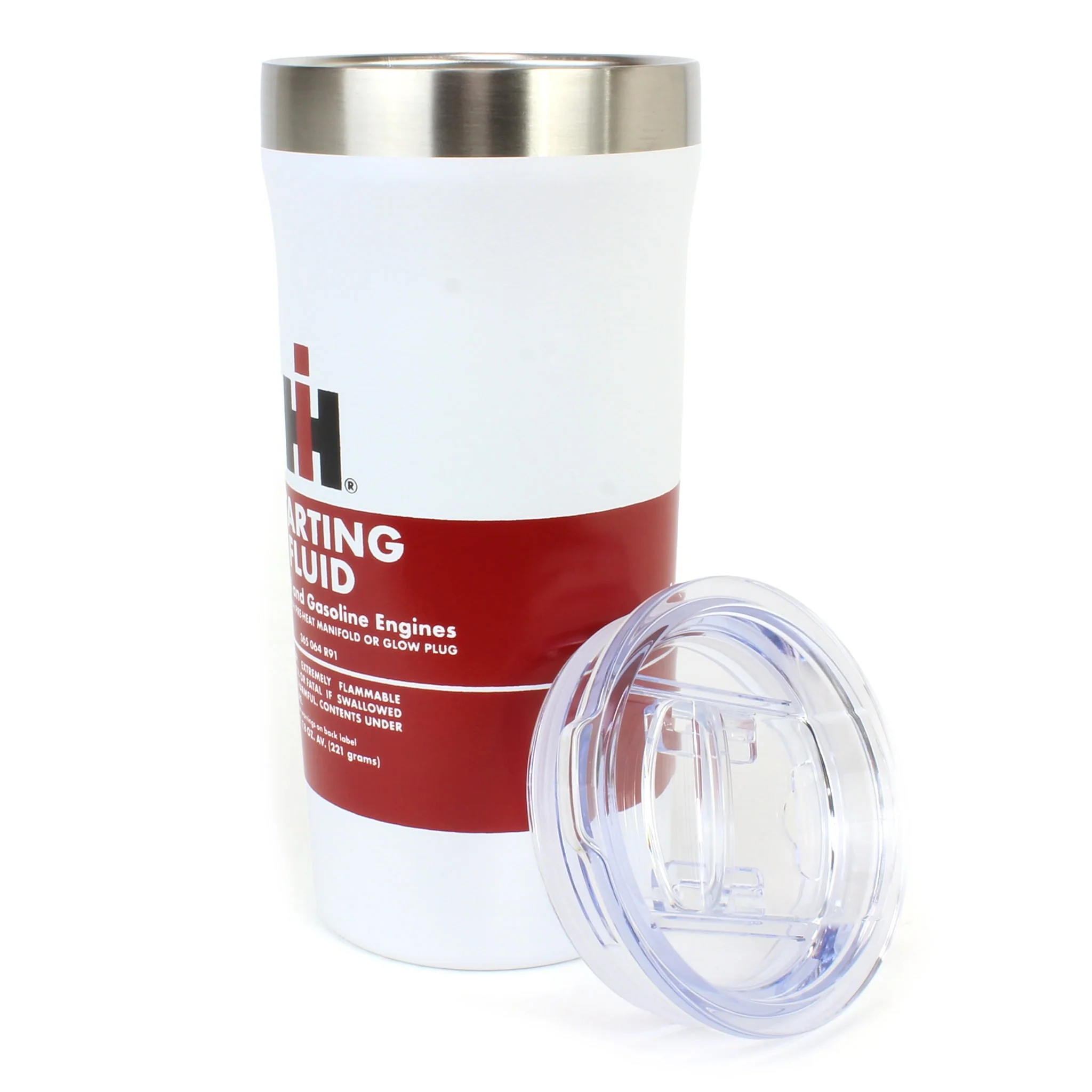 International Harvester Starting Fluid 18oz Travel Tumbler - Image 3