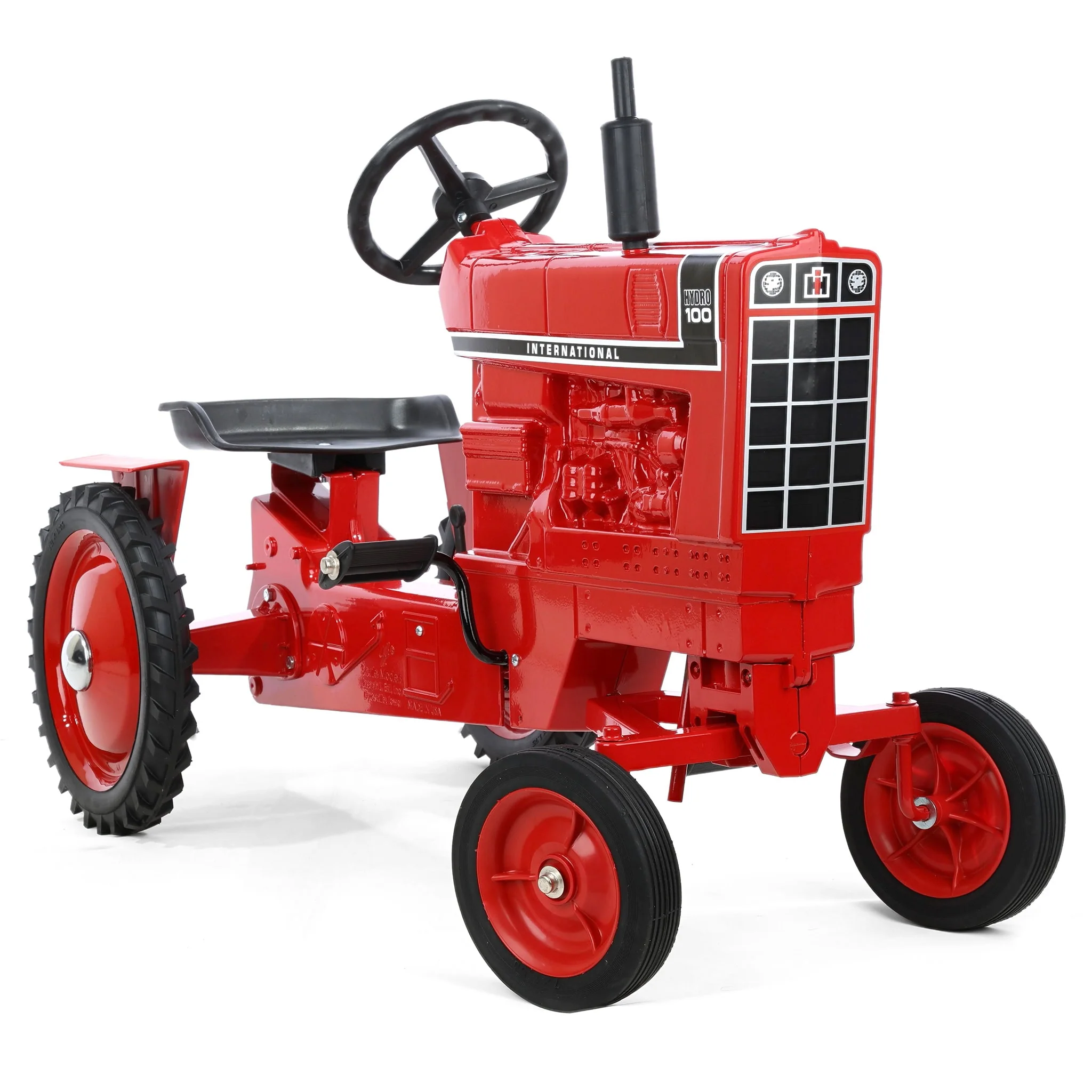 International Hydro 100 Black Stripe Pedal Tractor with Wide Front, Made in the USA by Scale Models - Image 2