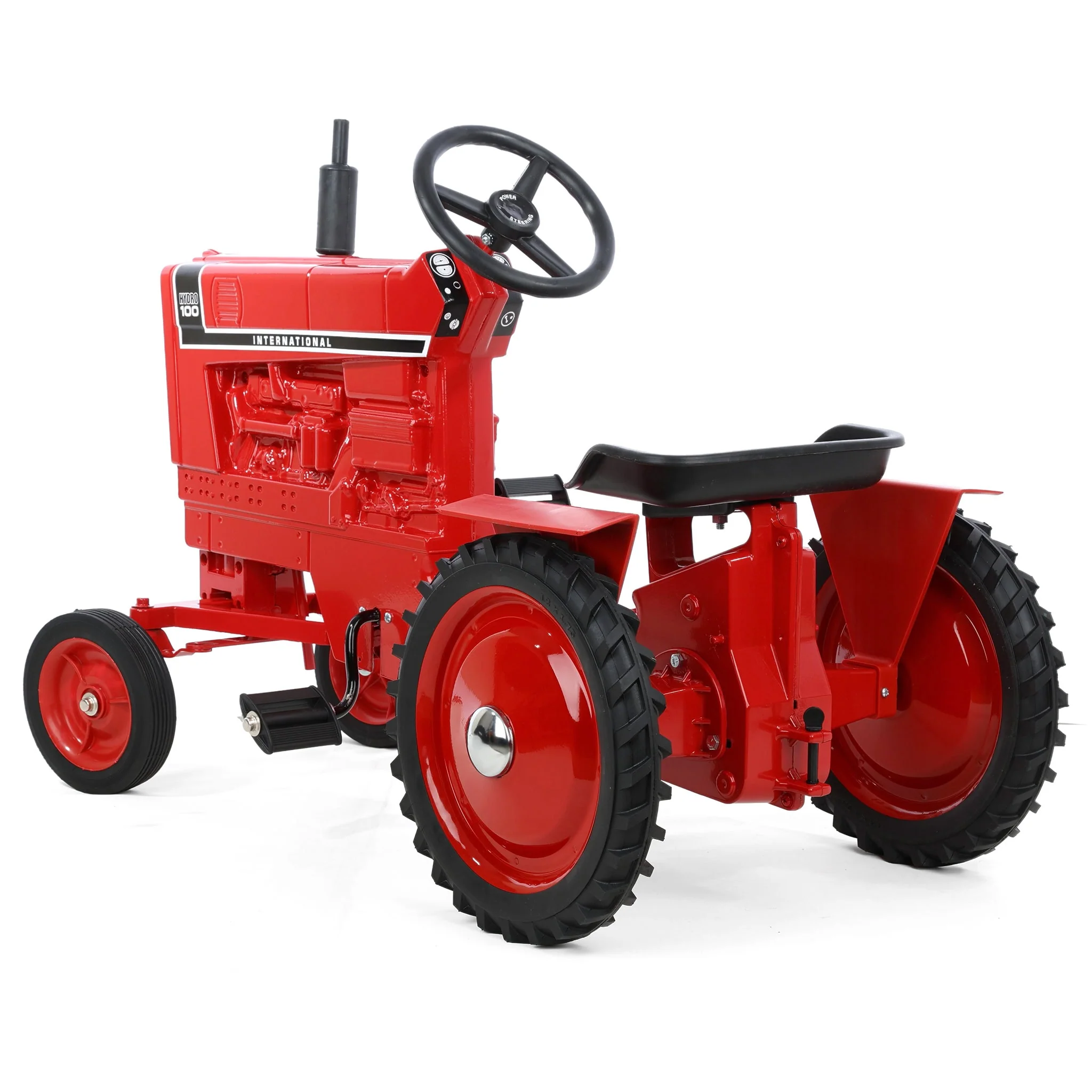 International Hydro 100 Black Stripe Pedal Tractor with Wide Front, Made in the USA by Scale Models - Image 4
