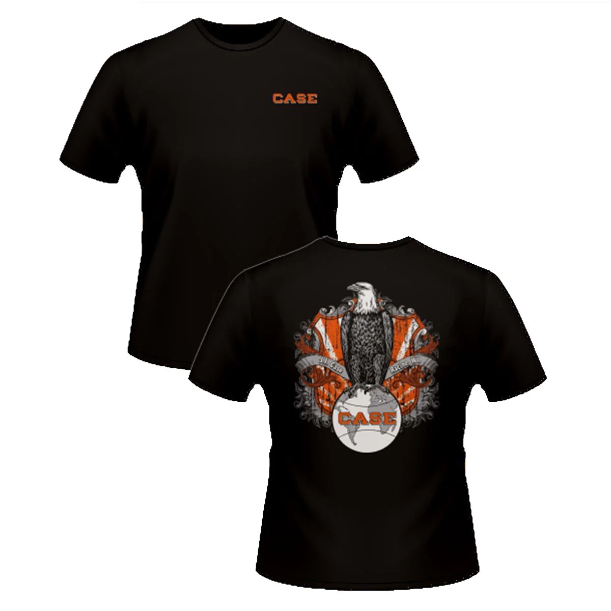 J.I. Case Old Abe Black Short Sleeve T-shirt