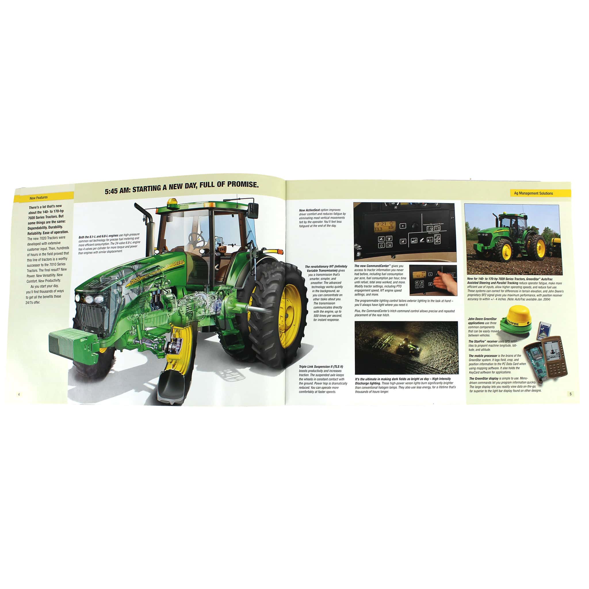 John Deere 140- to 170-PTO HP Tractor 7020 Series Sales Brochure - Image 2