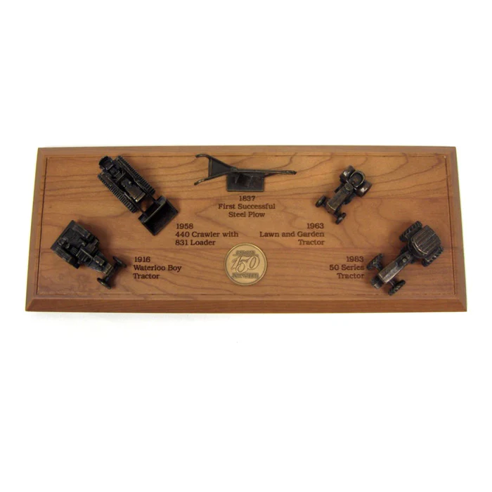 John Deere 150th Anniversary Limited Edition Collector's Set, Desk Plaque with 5 Models by ERTL - Image 2