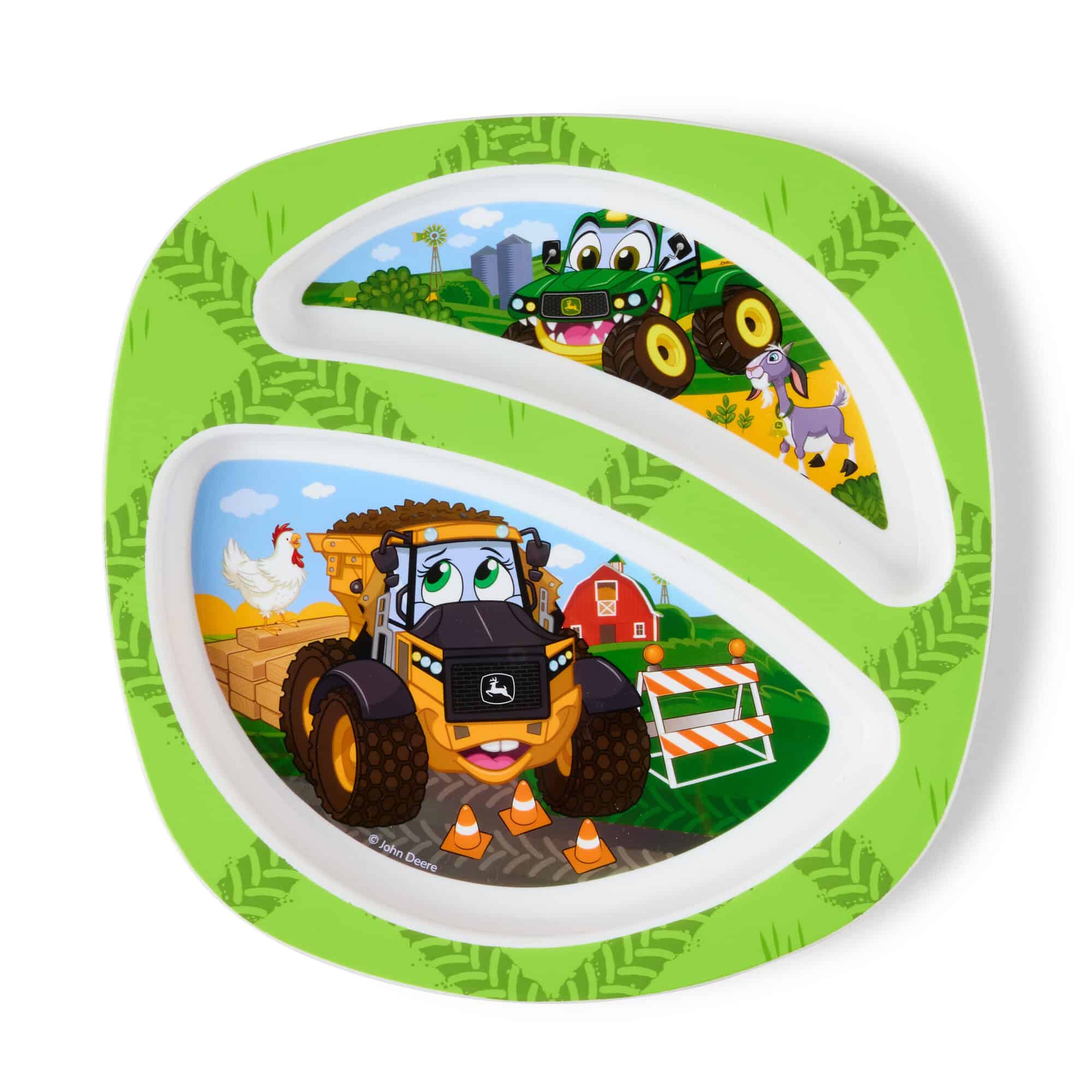 John Deere Kids Dish Set with Plate, Bowl, Fork & Spoon by ERTL - Image 3
