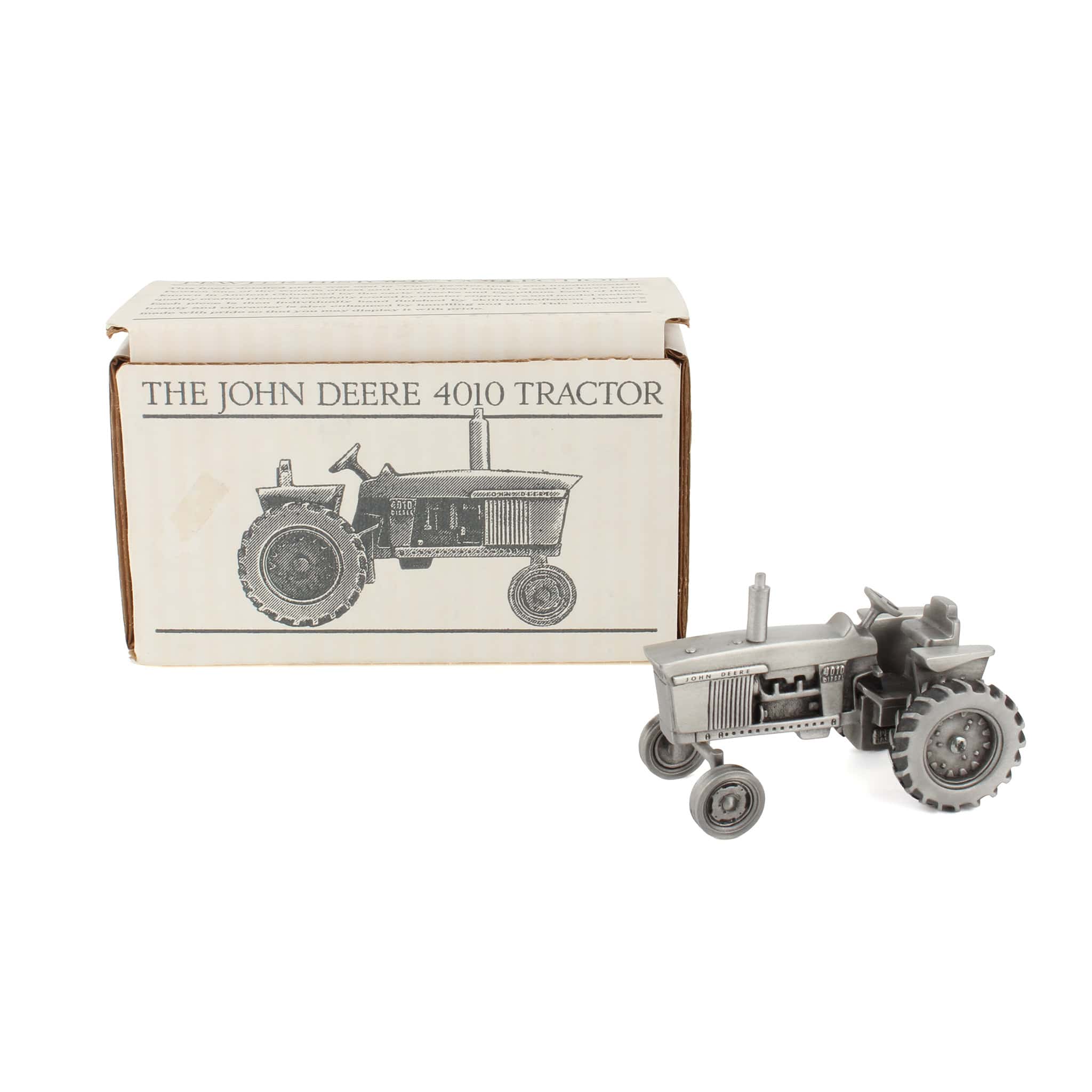 1/43 John Deere 4010 Wide Front Collectible Tractor in Pewter by SpecCast