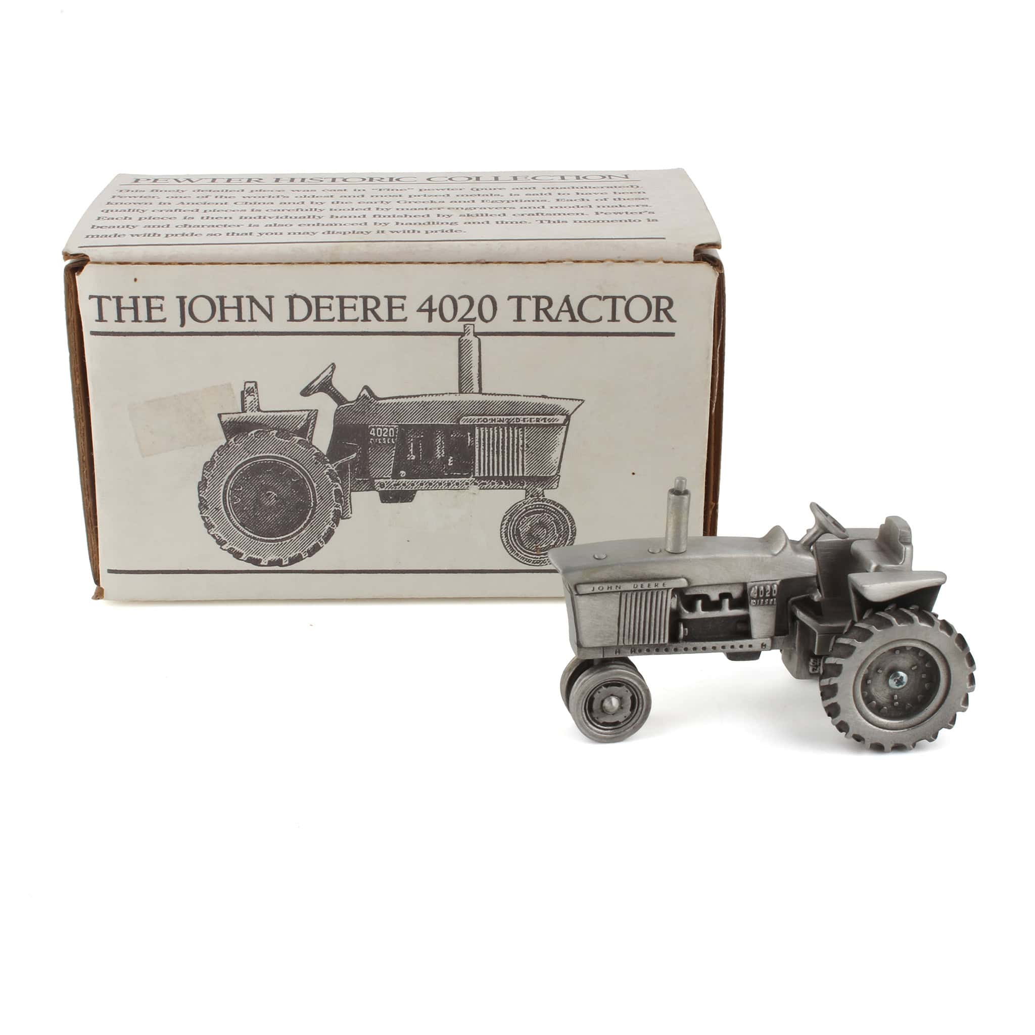 1/43 John Deere 4020 Narrow Front Diesel Collectible Tractor in Pewter by SpecCast