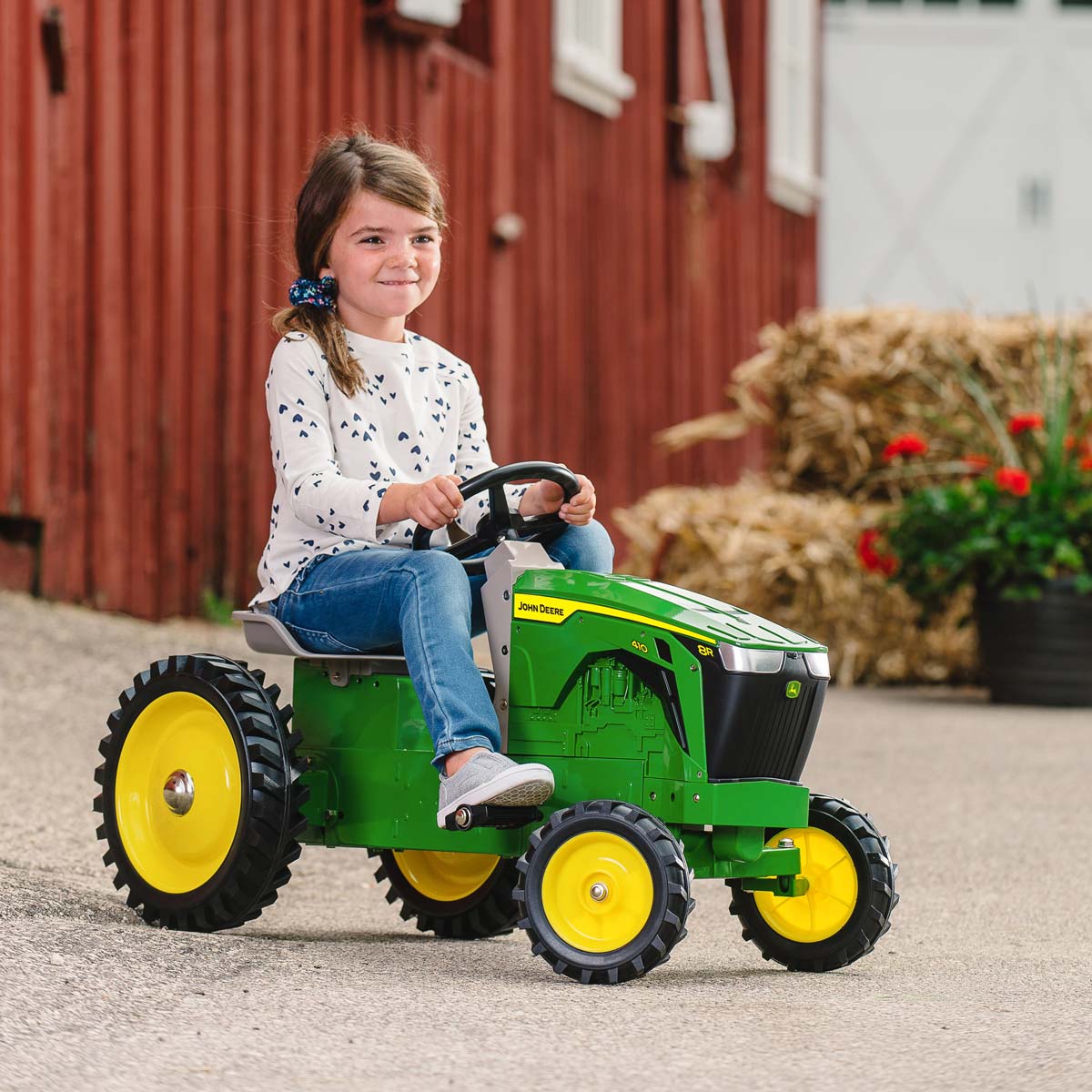 John Deere 8R 410 Stamped Steel Pedal Tractor - Image 3