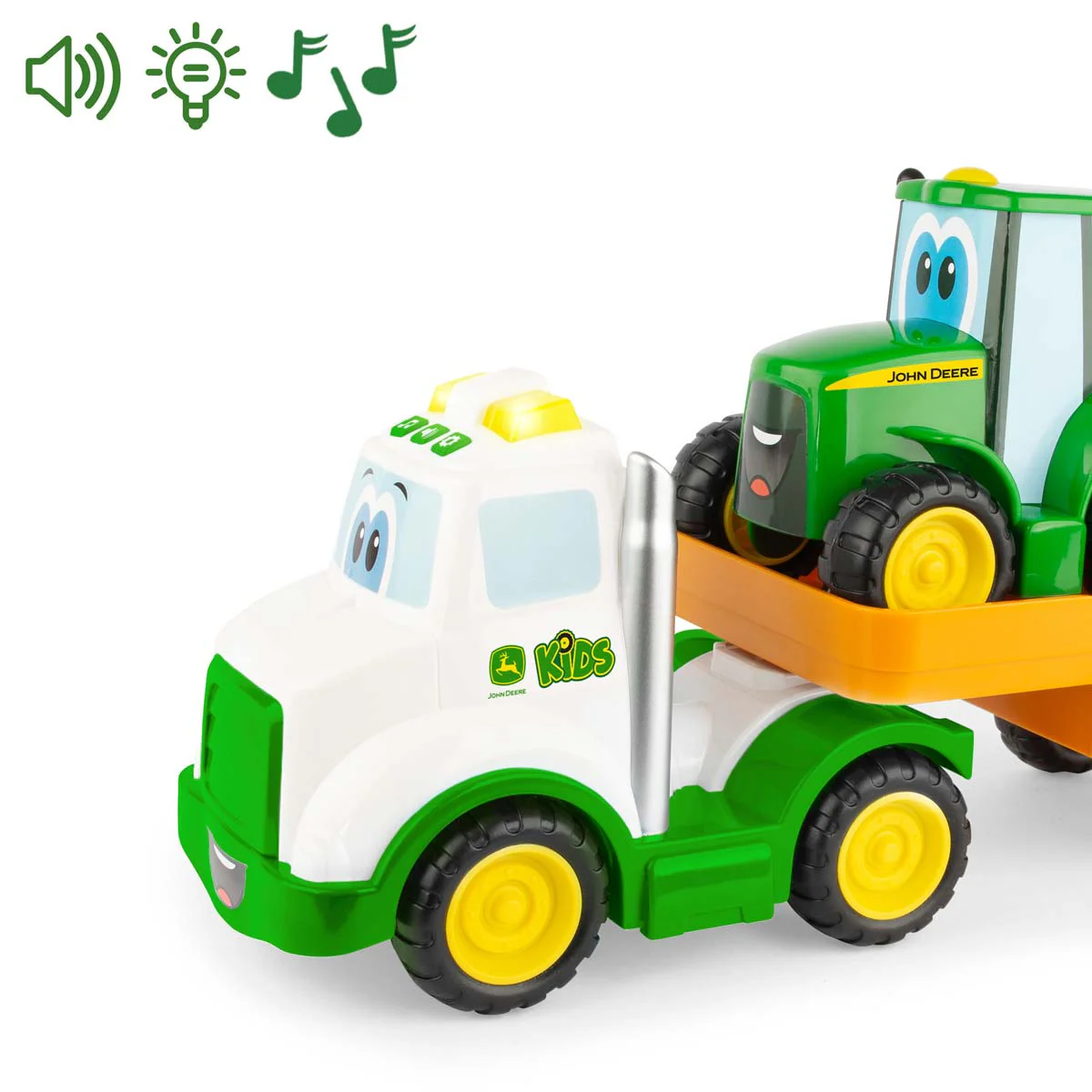 John Deere Farmin Friends Rollback Hauling Set with Tractor - Image 2