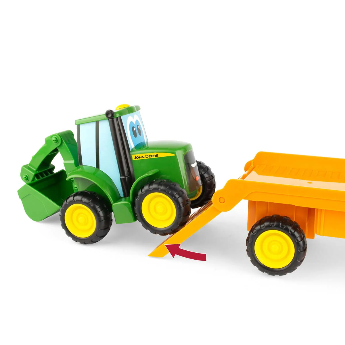 John Deere Farmin Friends Rollback Hauling Set with Tractor - Image 3