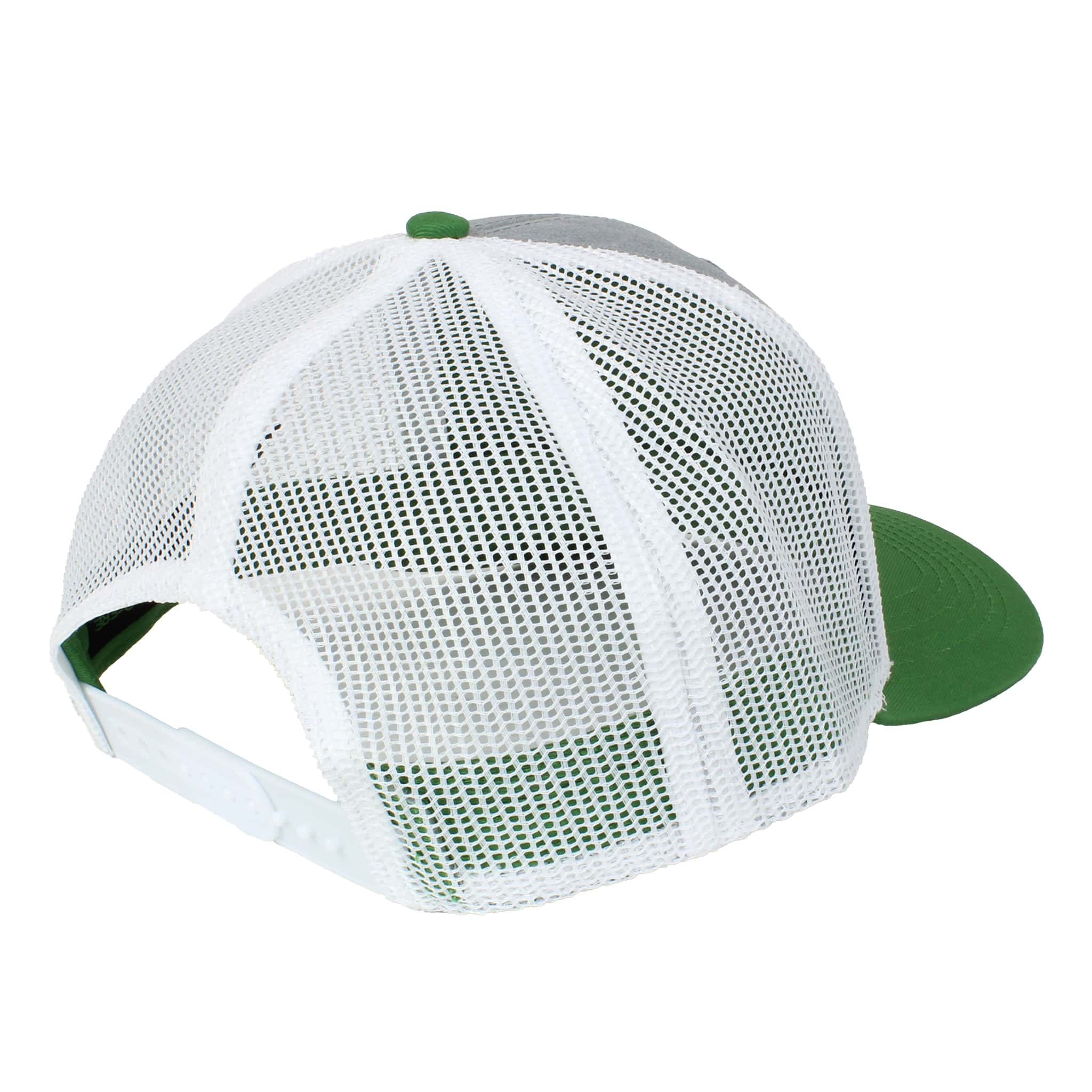 John Deere Gray, Green & White Mesh Back Hat - Image 2
