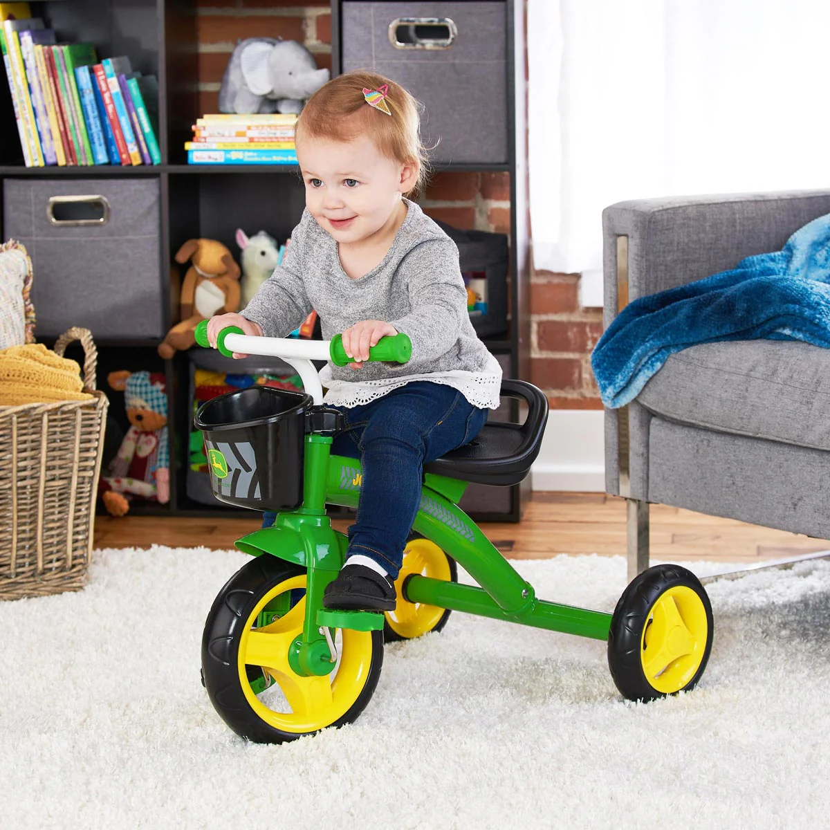 John Deere Green Steel Tricycle - Image 5