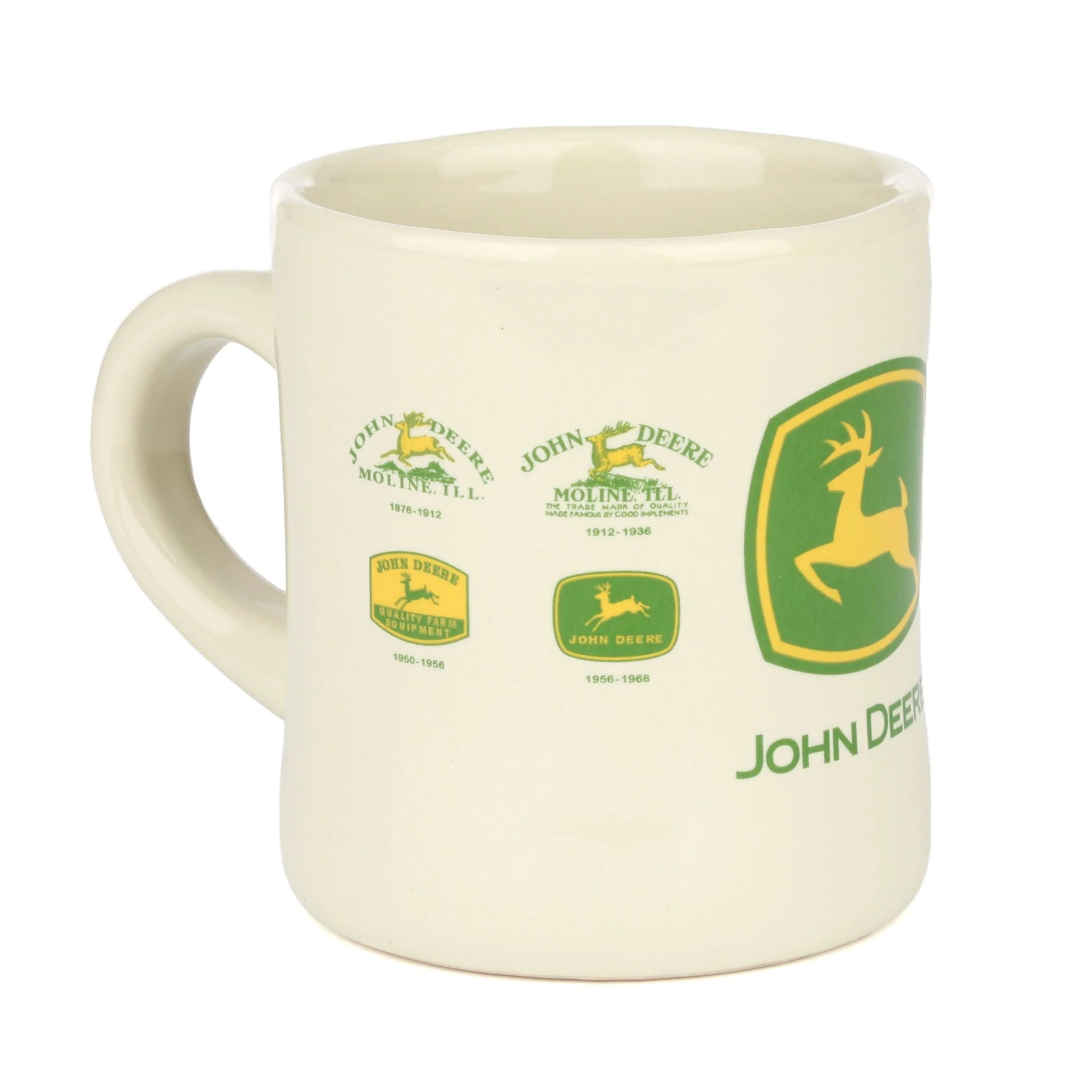 John Deere Historical Logo 8oz Cream Diner Mug - Image 2