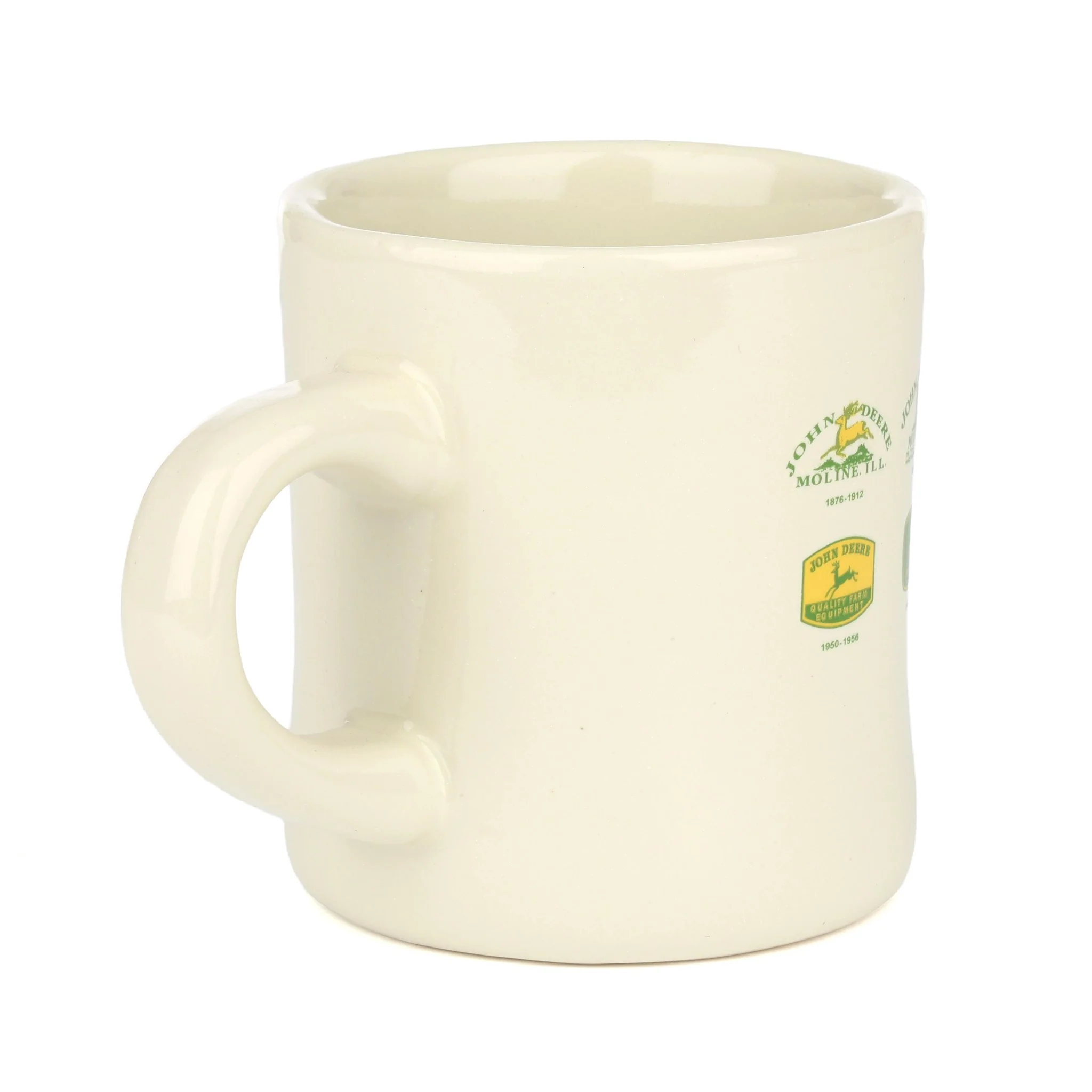 John Deere Historical Logo 8oz Cream Diner Mug - Image 3