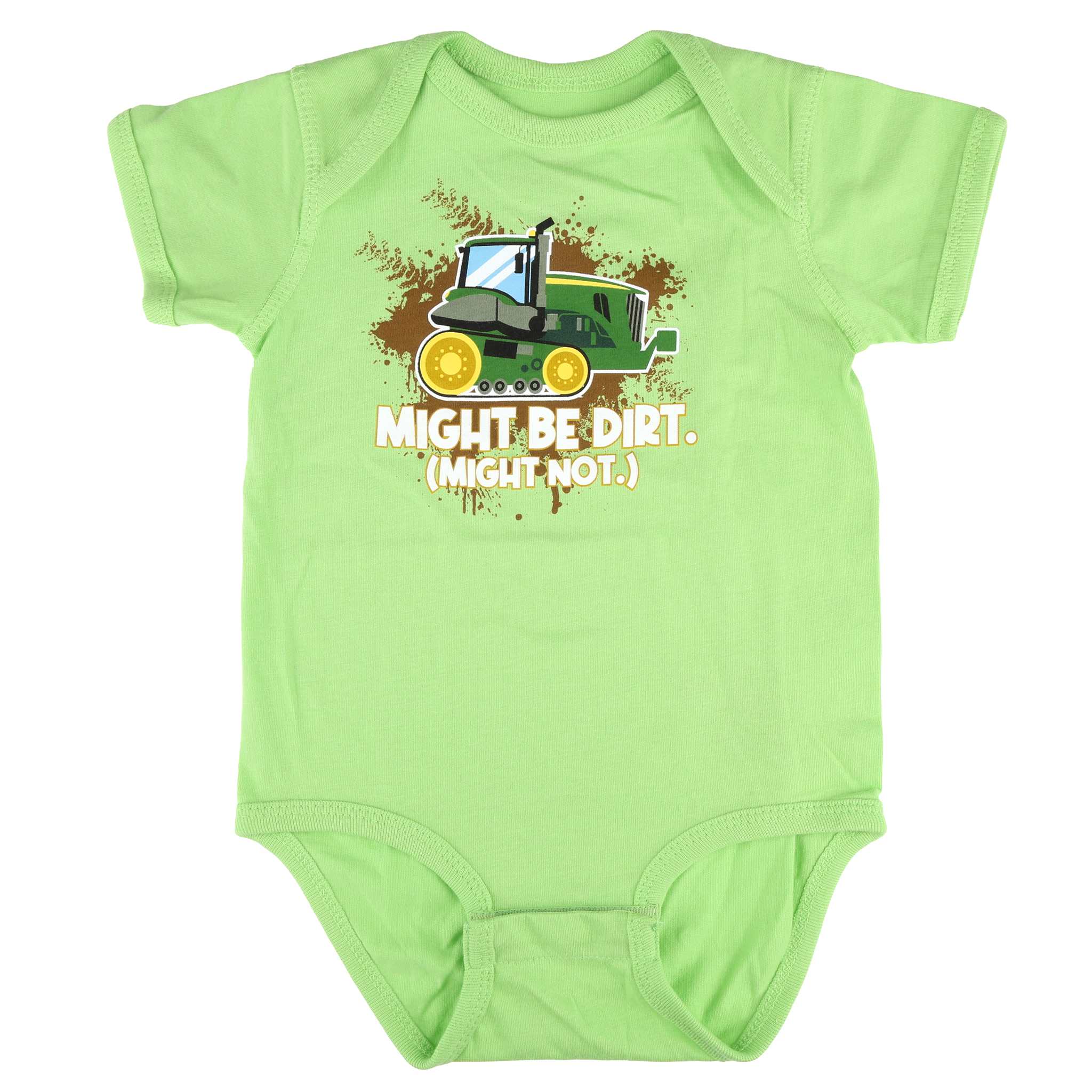 John Deere Infant Might Be Dirt Short Sleeve Onesie