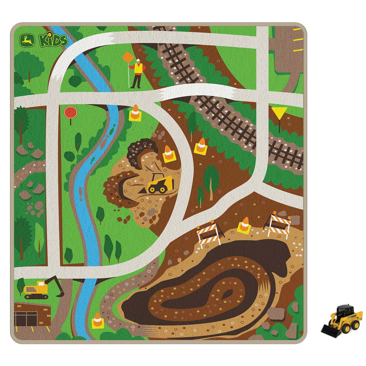 John Deere Kids Agriculture & Construction Playmat Set - Image 3