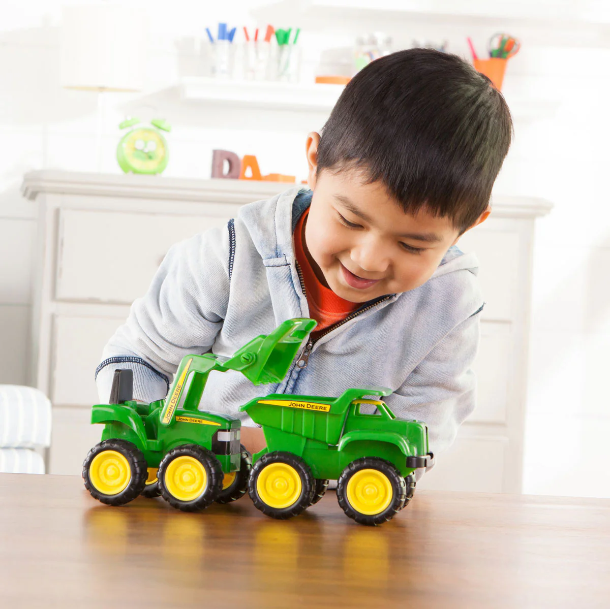 John Deere Kids SandBox Truck N Tractor 2 Piece Set - Image 5