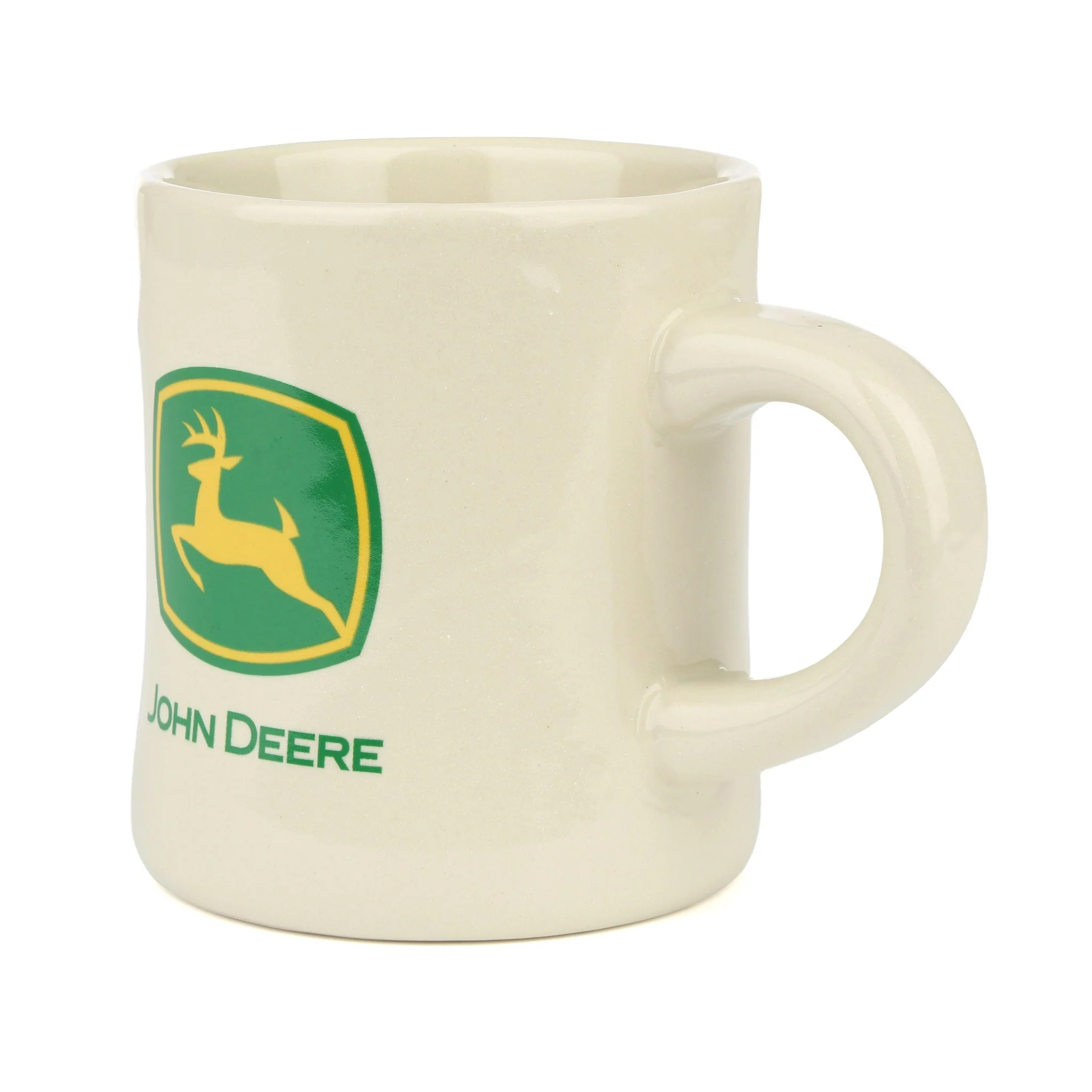 John Deere Logo 8oz Cream Diner Mug - Image 3