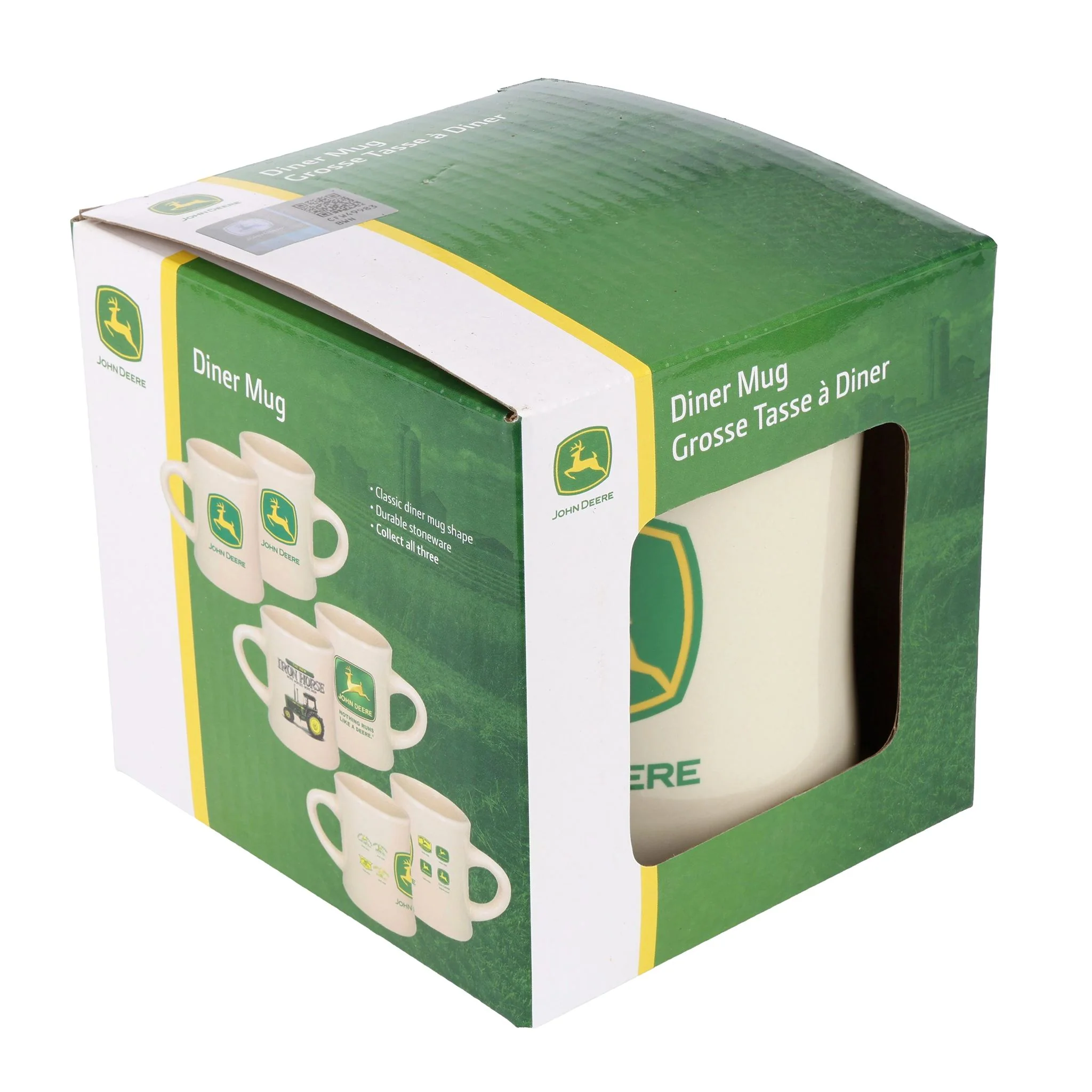 John Deere Logo 8oz Cream Diner Mug - Image 5