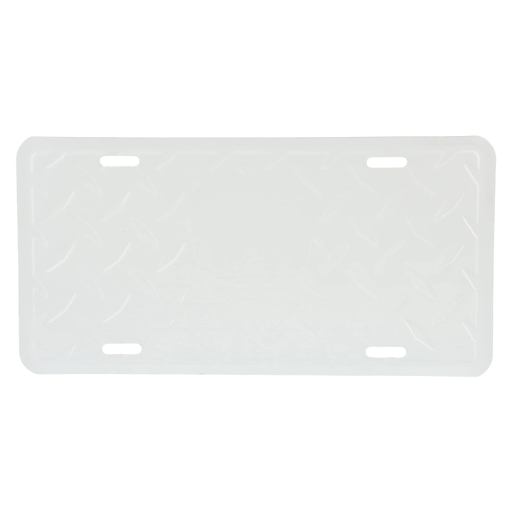 John Deere Logo Diamond Tread Chrome 6" x 12" Metal License Plate - Image 3