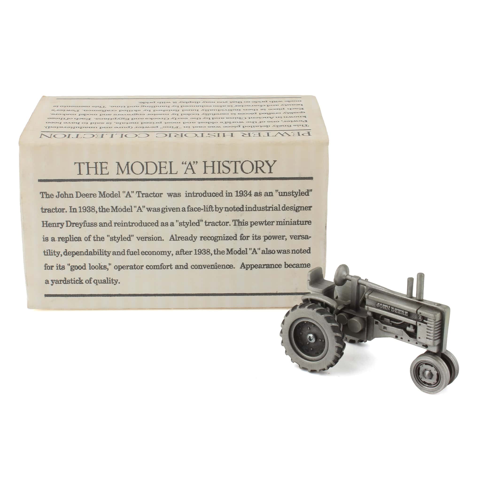 1/43 John Deere Model "A" Tractor Made of Pewter by SpecCast - Image 2
