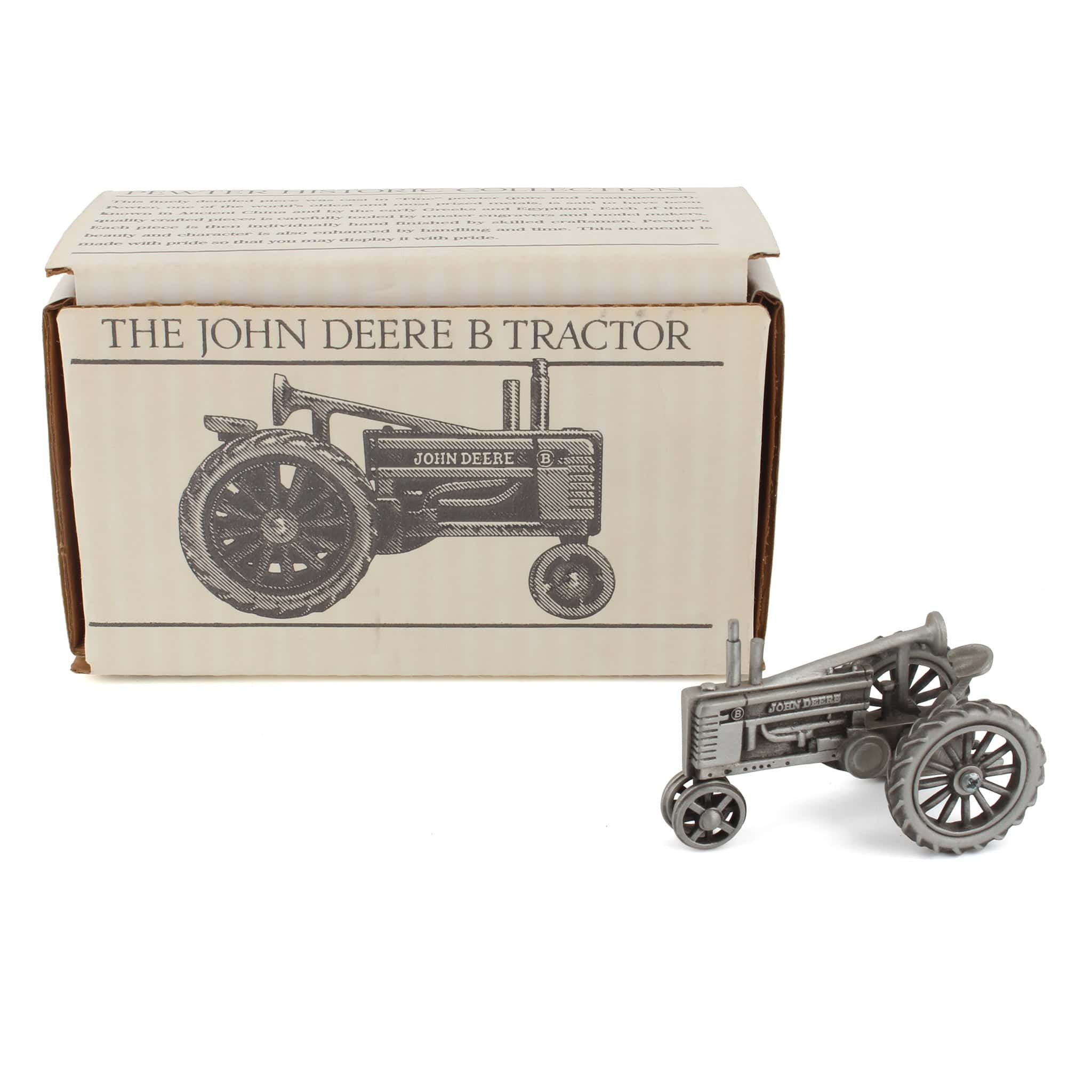1/43 John Deere Model "B" Tractor made of Fine Pewter by SpecCast