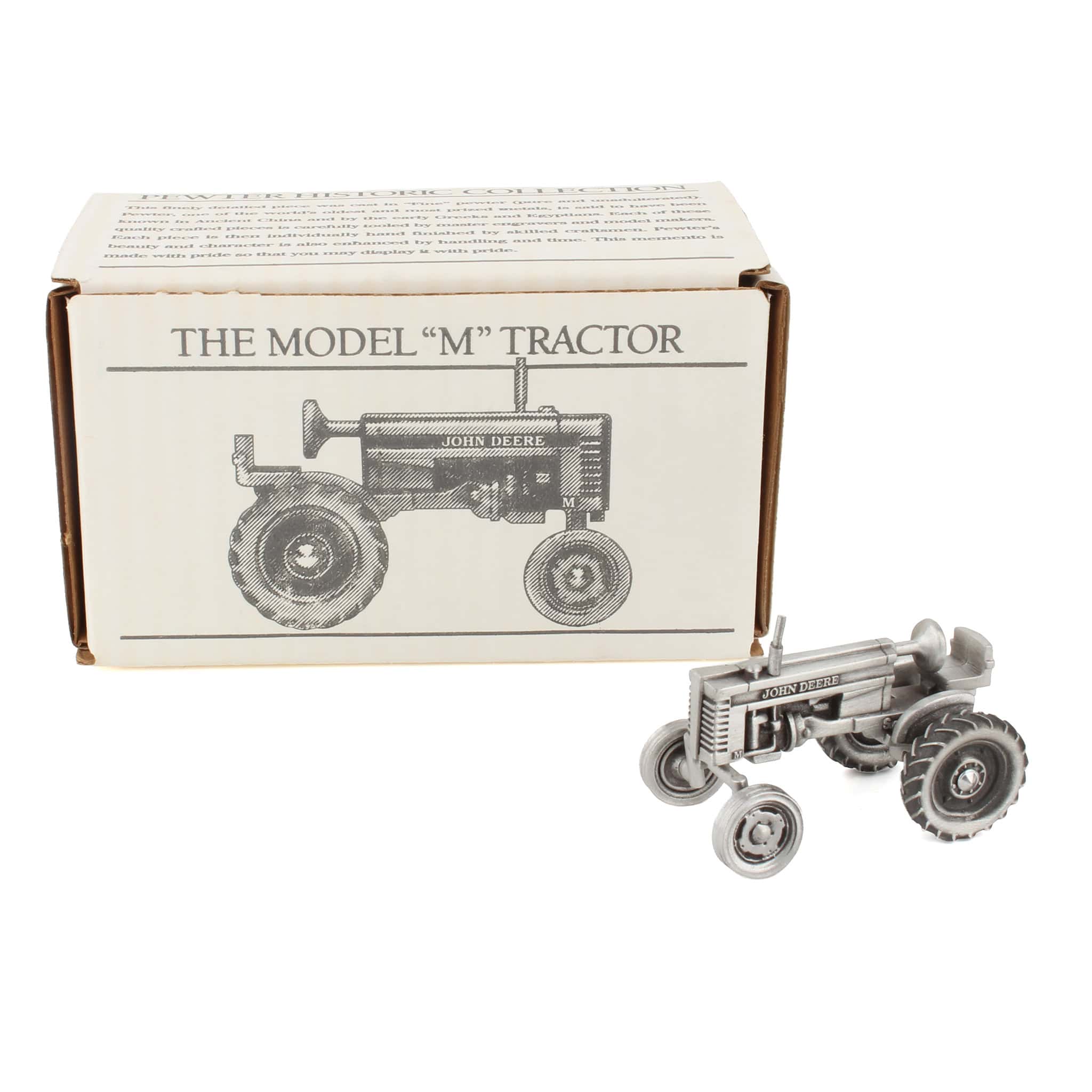 1/43 John Deere Model "M" Wide Front Collectible Tractor in Pewter by SpecCast