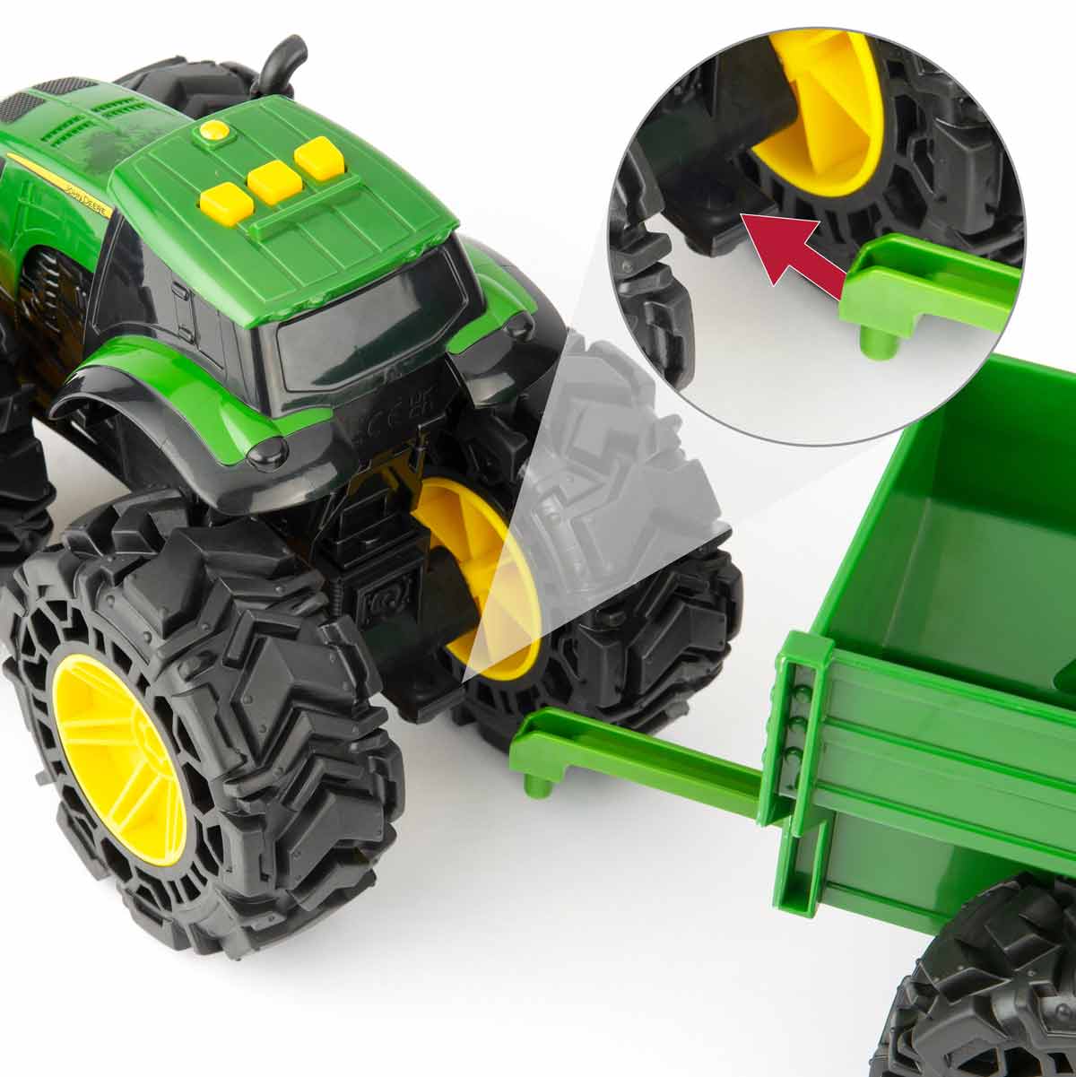 John Deere Monster Treads Tractor with Wagon - Image 5
