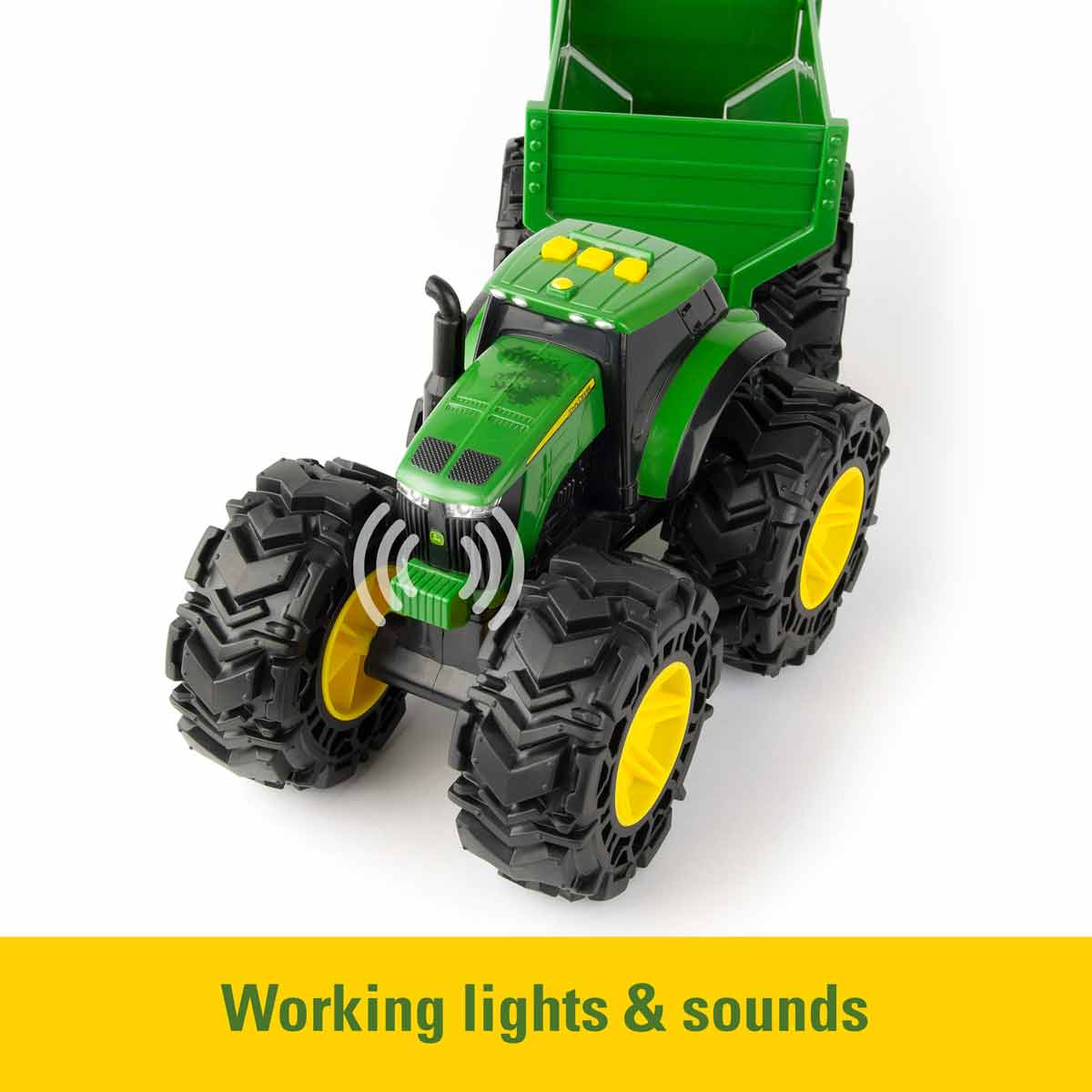 John Deere Monster Treads Tractor with Wagon - Image 6