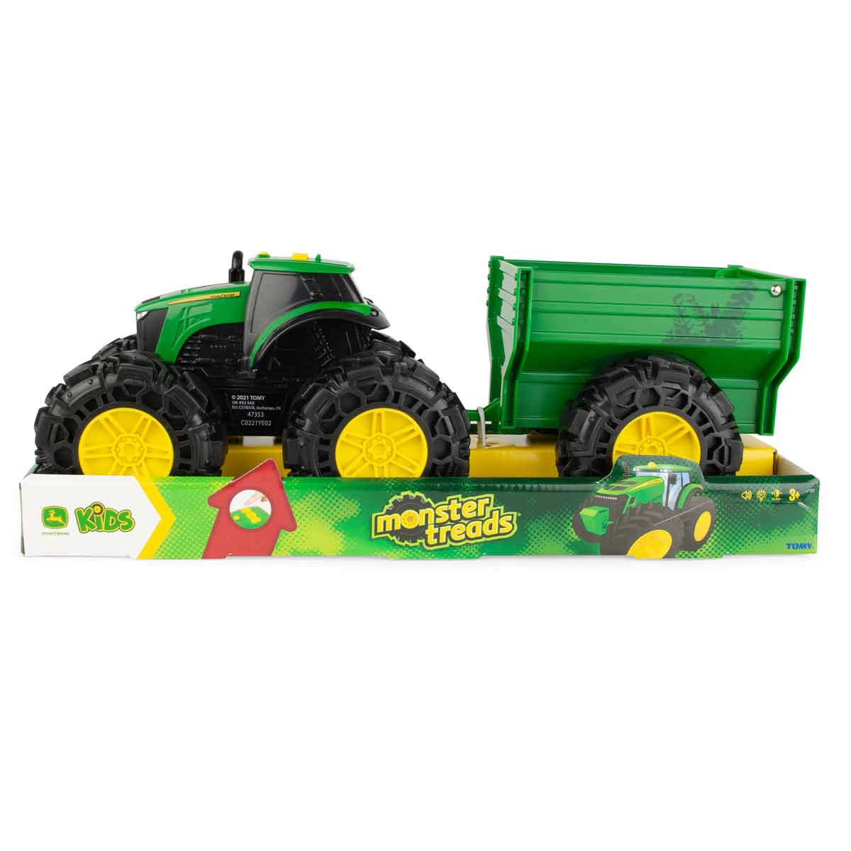 John Deere Monster Treads Tractor with Wagon - Image 8