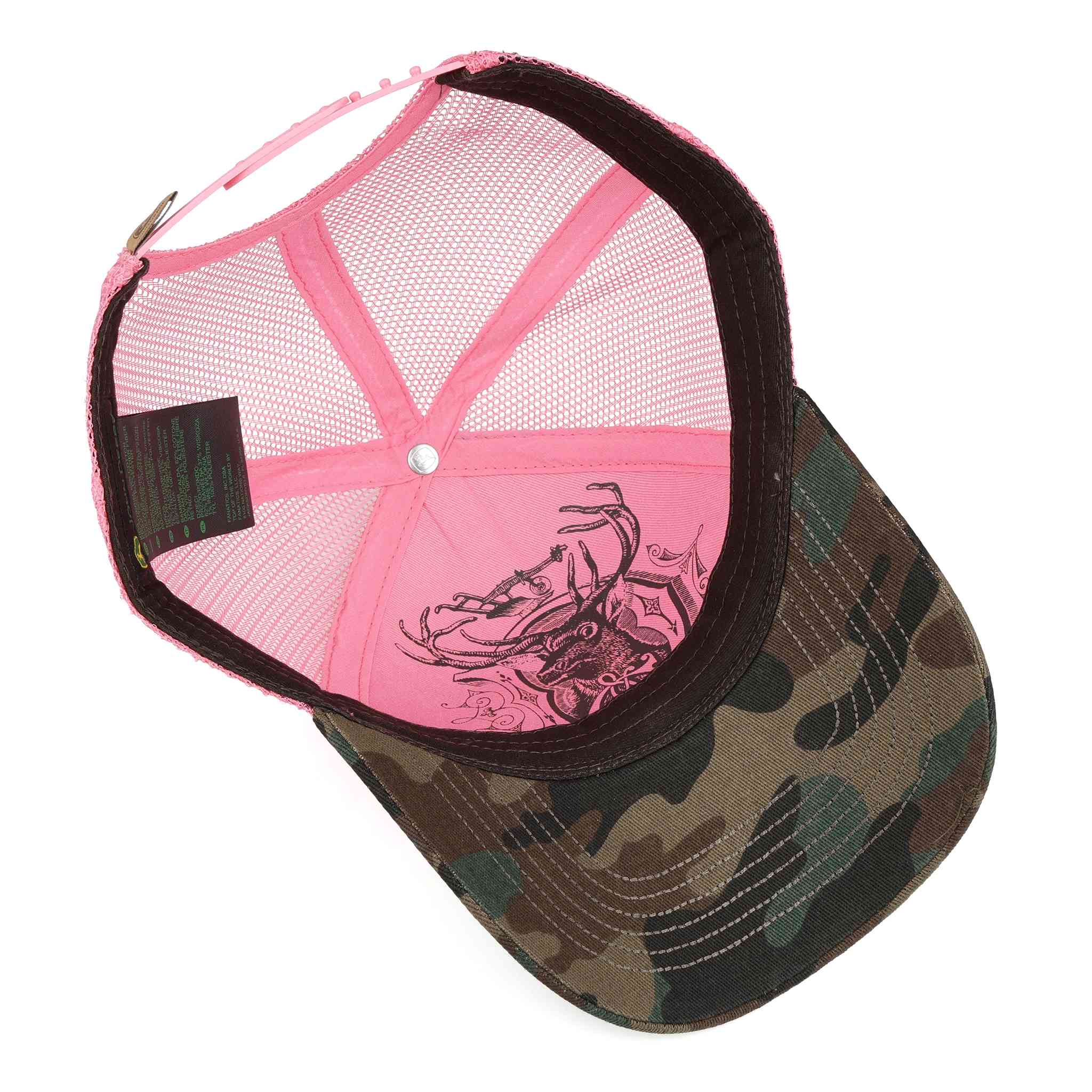 John Deere Pink & Camo Mesh Back Hat - Image 4