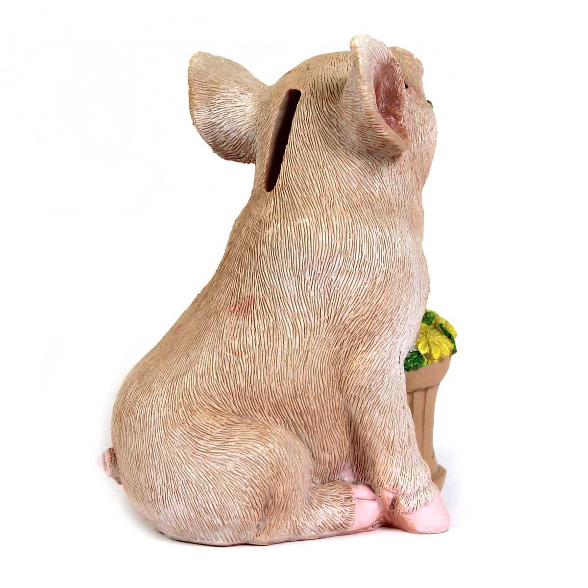 John Deere Polyresin Pink Piglet Bank - Image 2