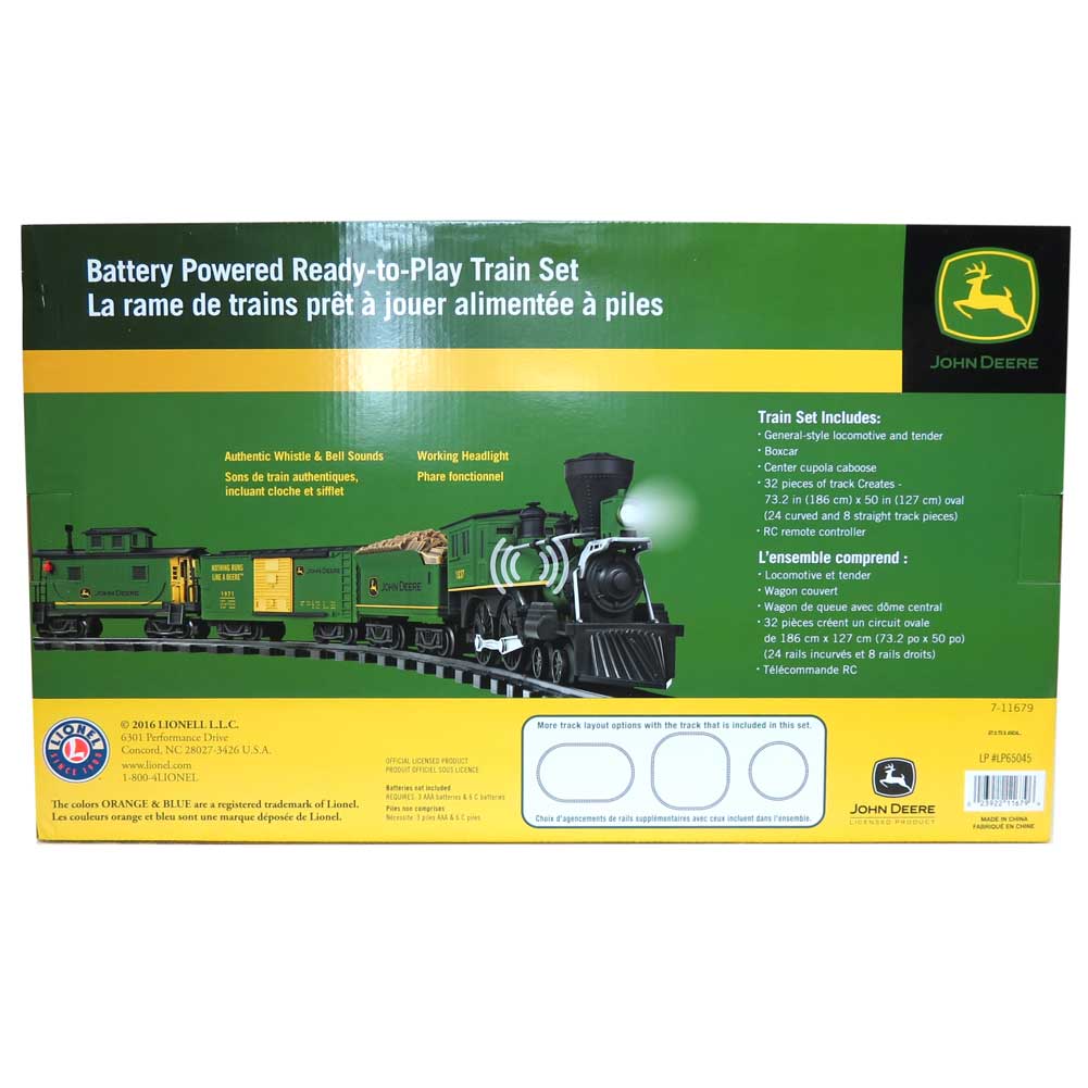 John Deere Ready-to-Play Steam Engine Train Set, Battery Powered by Lionel - Image 3