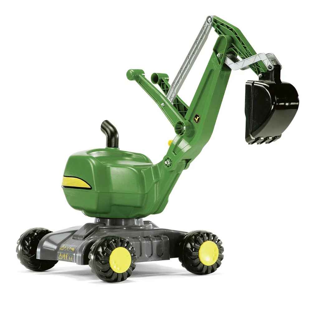 John Deere Ride-On Wheeled Excavator - Image 2
