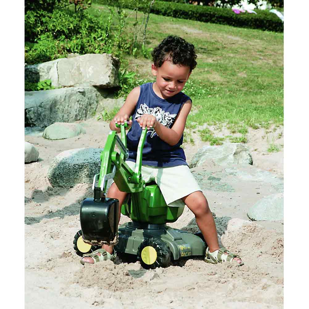 John Deere Ride-On Wheeled Excavator - Image 4
