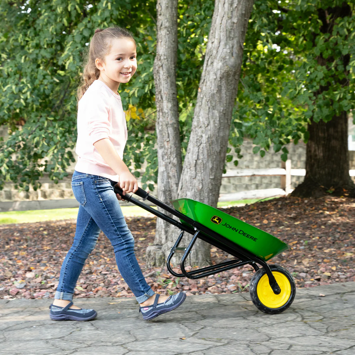 John Deere Steel Wheel Barrow - Image 4