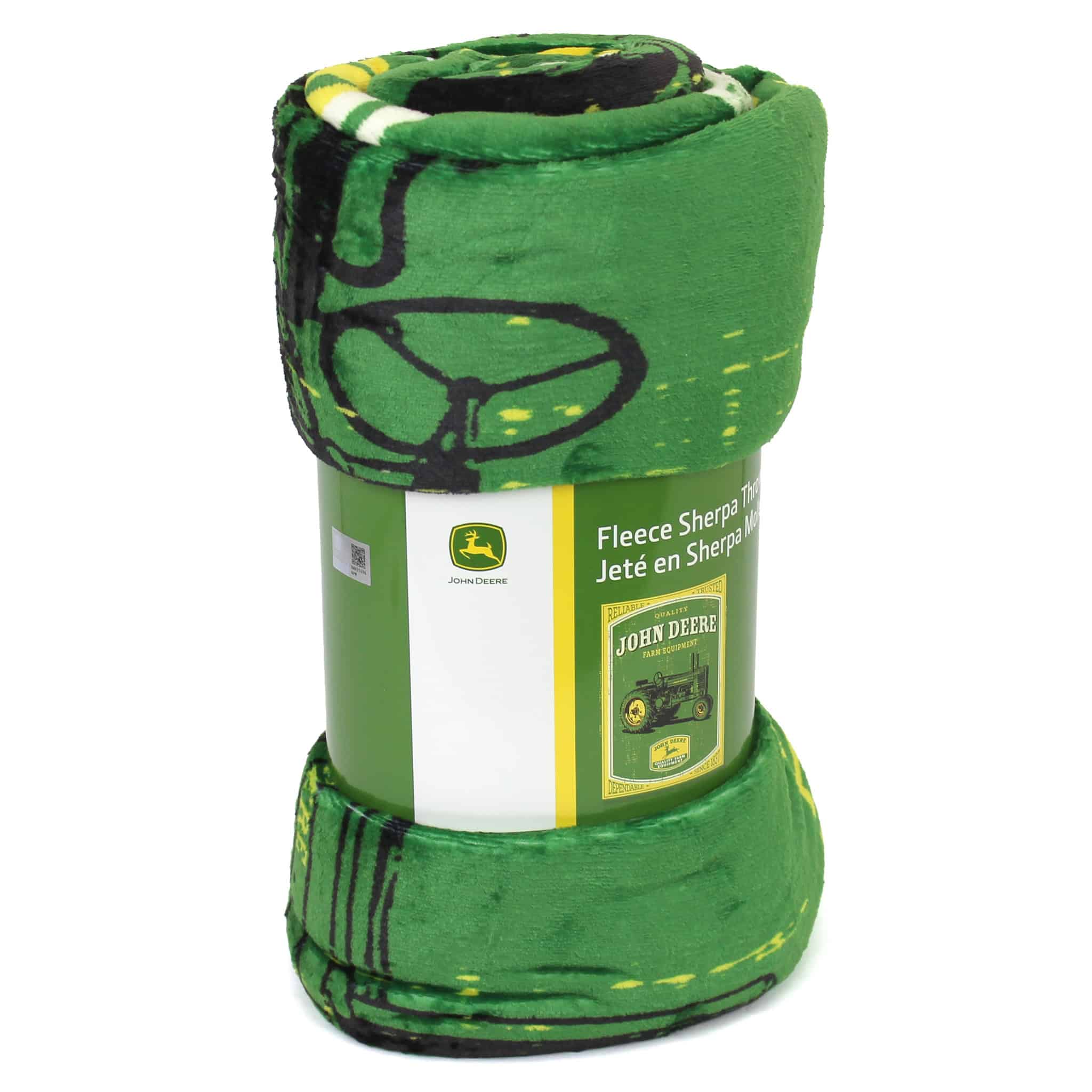John Deere Vintage Logo Fleece Throw Blanket, 50in x 70in - Image 4