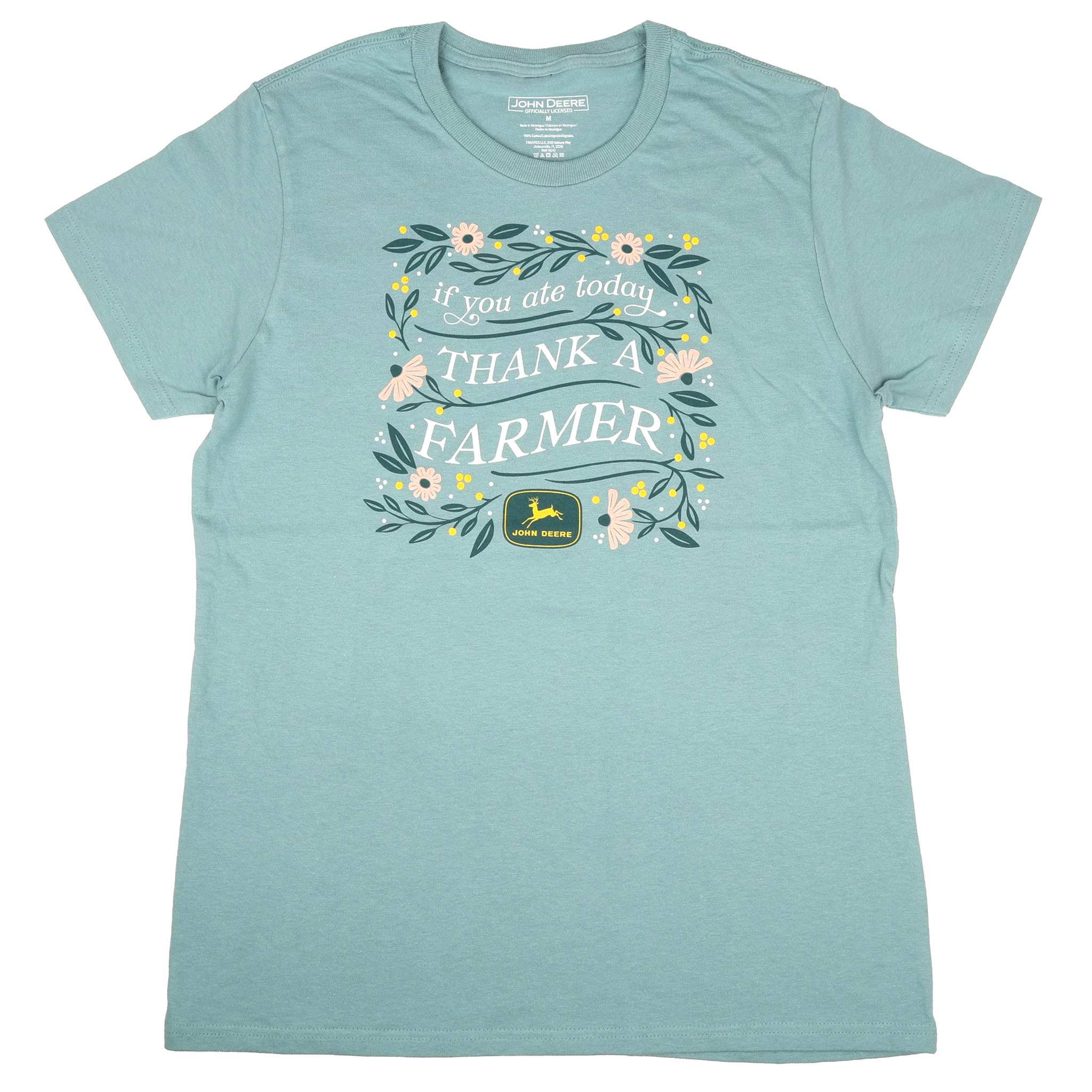 John Deere Women's Cut Thank a Farmer Short Sleeve T-Shirt