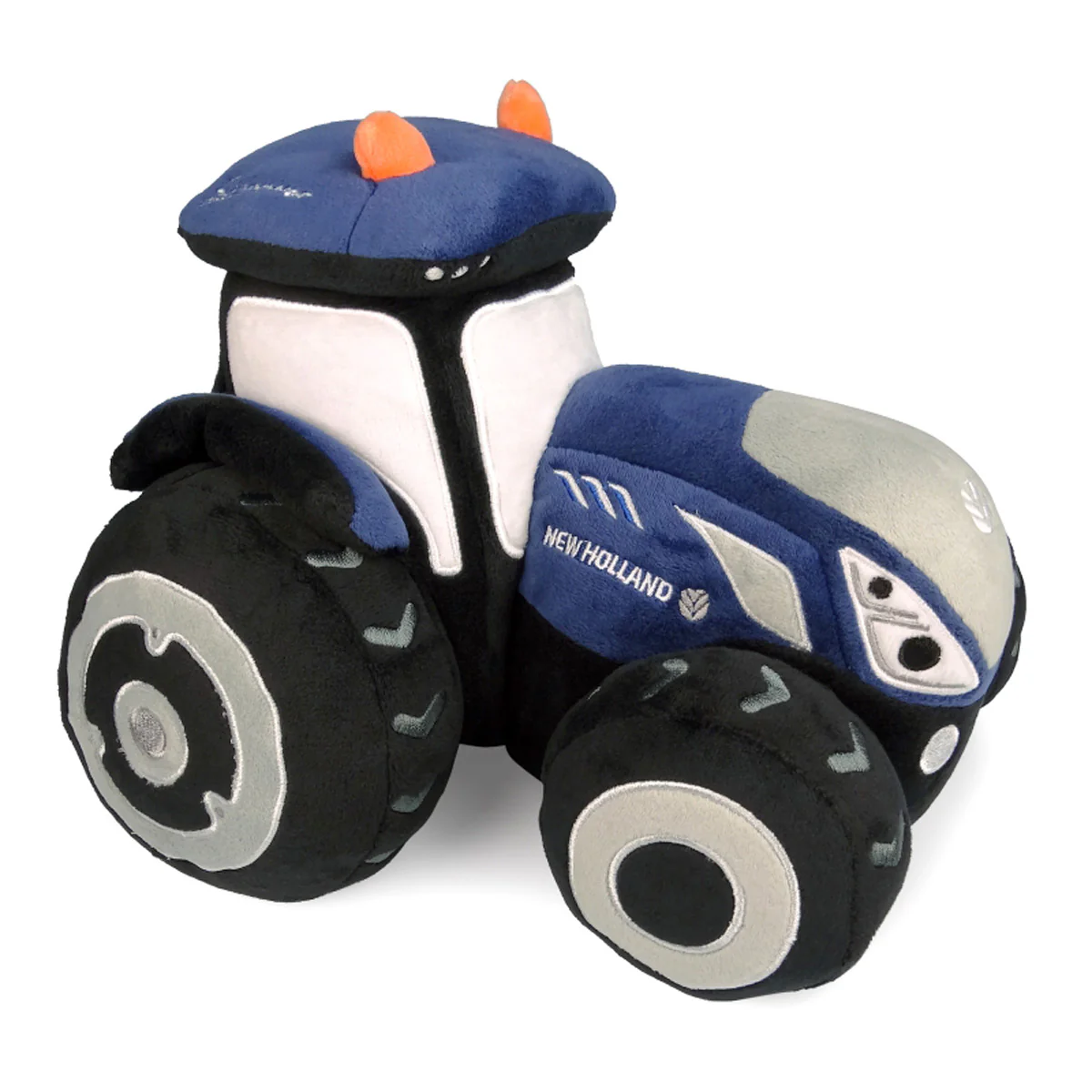 Kids New Holland T7 Blue Power Soft Plush Toy Tractor - Image 3