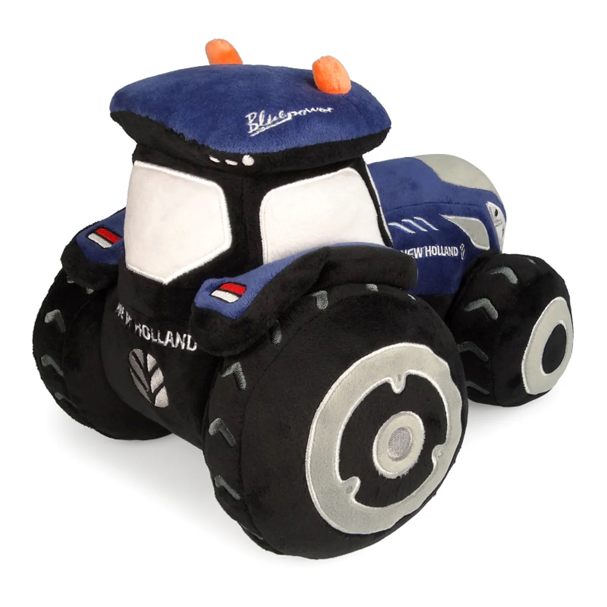 Kids New Holland T7 Blue Power Soft Plush Toy Tractor - Image 5