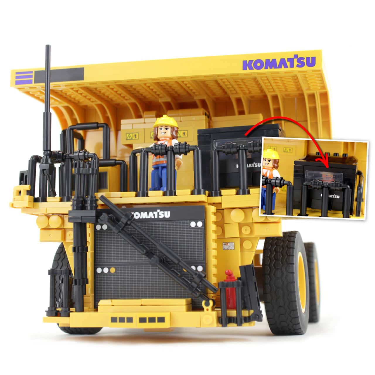 Komatsu Mining Dump 1256+ Piece Building Block Set by First Gear, Inc. - Image 6