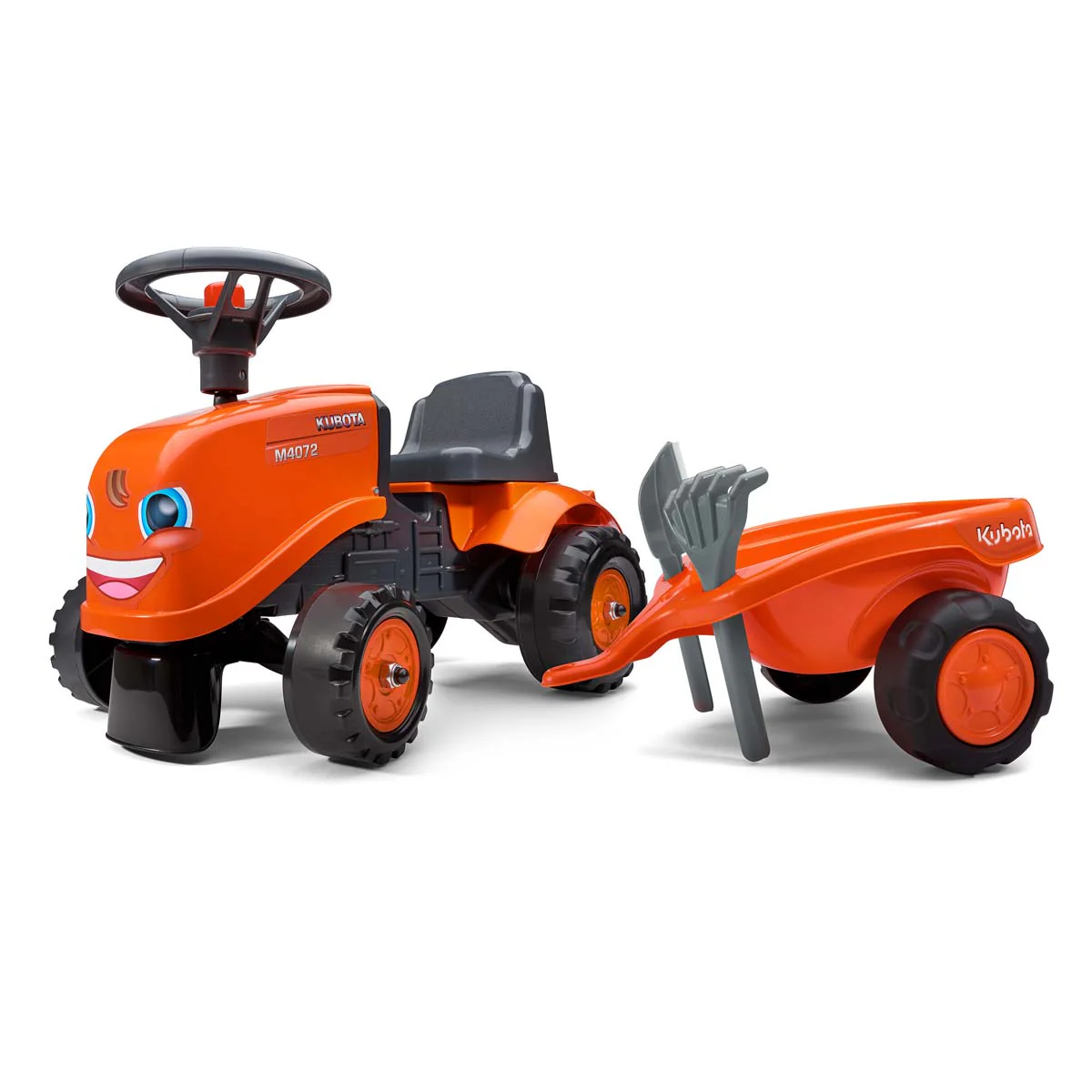 Kubota Ride-On Tractor with Trailer & Garden Tools - Image 5