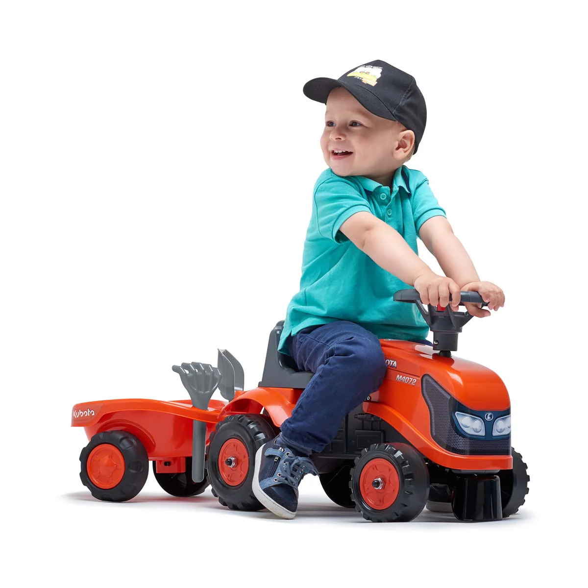 Kubota Ride-On Tractor with Trailer & Garden Tools - Image 6