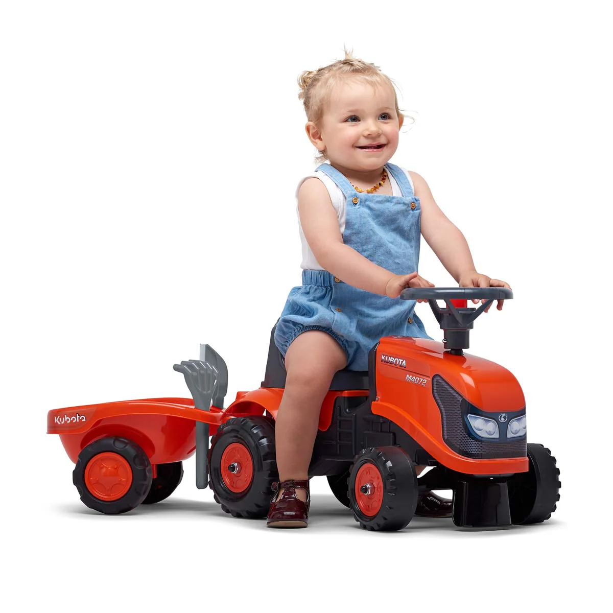 Kubota Ride-On Tractor with Trailer & Garden Tools - Image 7