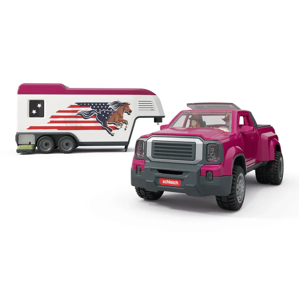 Lakeside Truck & Trailer Set with Horses, Figures & Dog by Schleich - Image 5